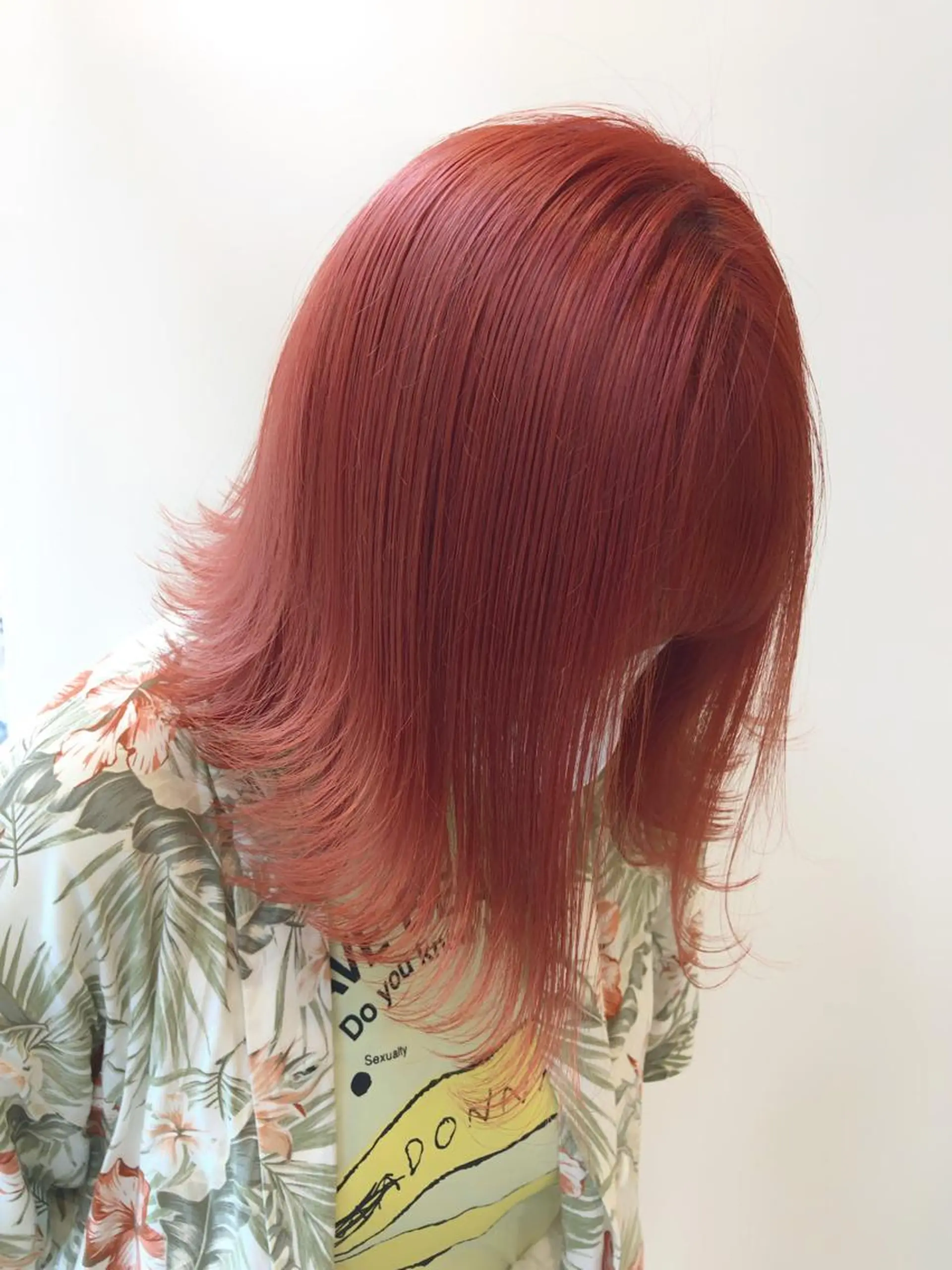 ミディアム カラー オレンジ ヘアカラー レイヤー⭐️カラー ⭐️平川雅史のヘアスタイル