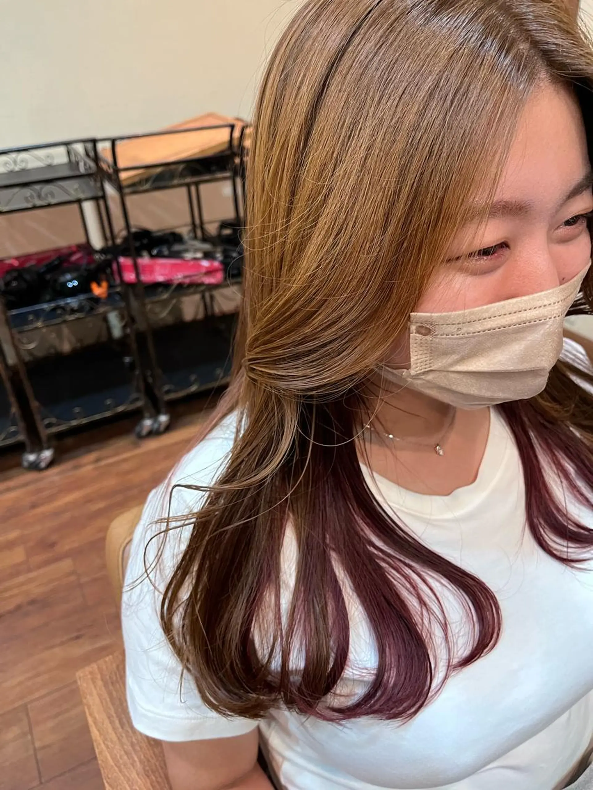 カラー Ayumi/艶カラー /レイヤー/ネイルのヘアスタイル