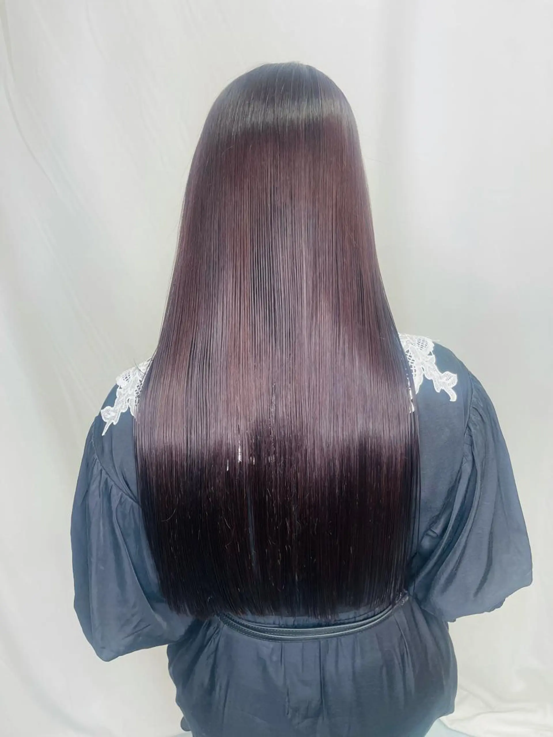 ロング カラー パーマ ブリーチ カット ヘアカラー 縮毛矯正 髪質改善/縮毛矯正 /レイヤー岡部のヘアスタイル