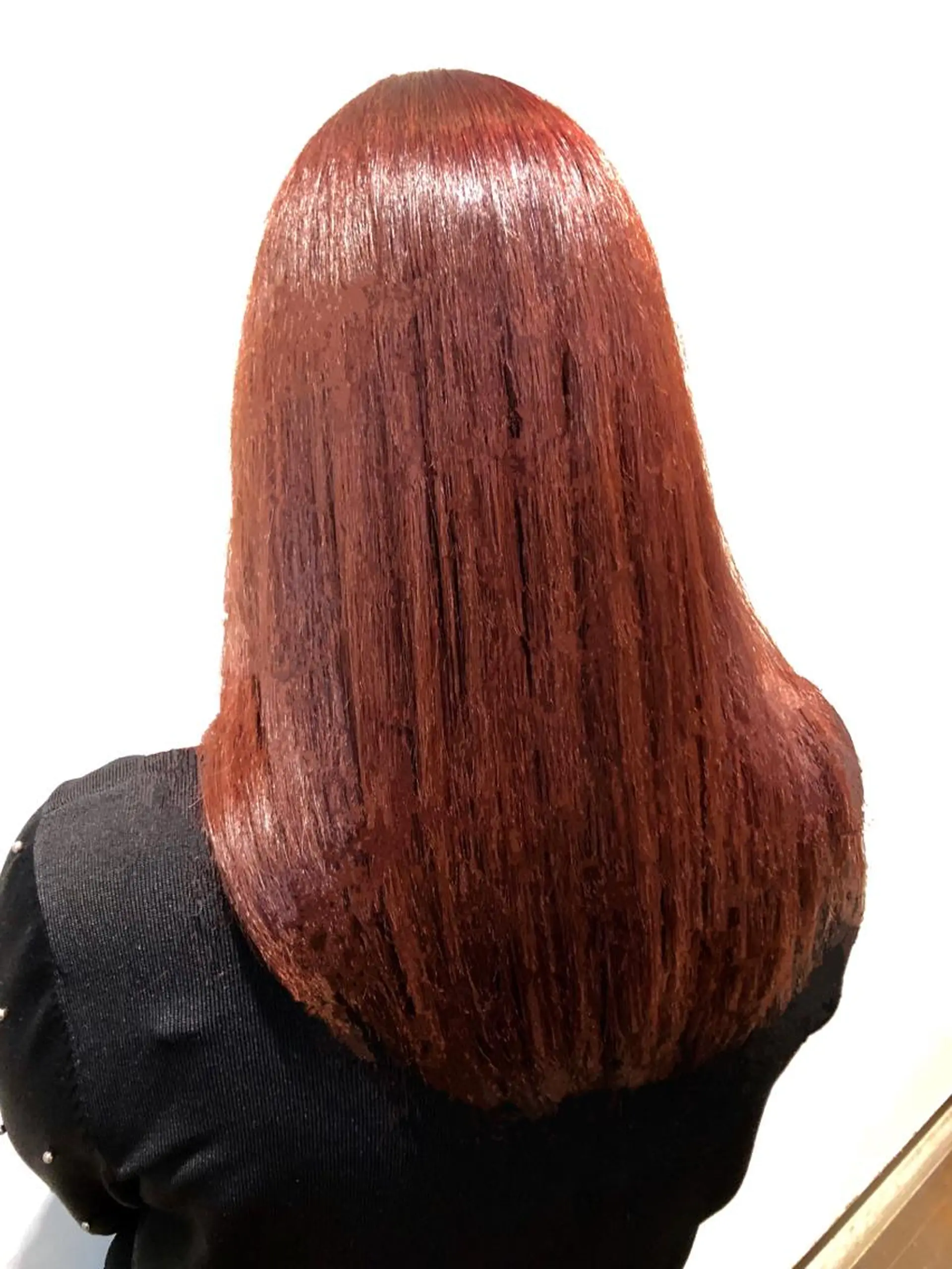 ロング カラー ヘアアレンジ ピンクカラー レッドカラー 髪質改善✧︎カラー 💎AIM【アイム】のヘアスタイル