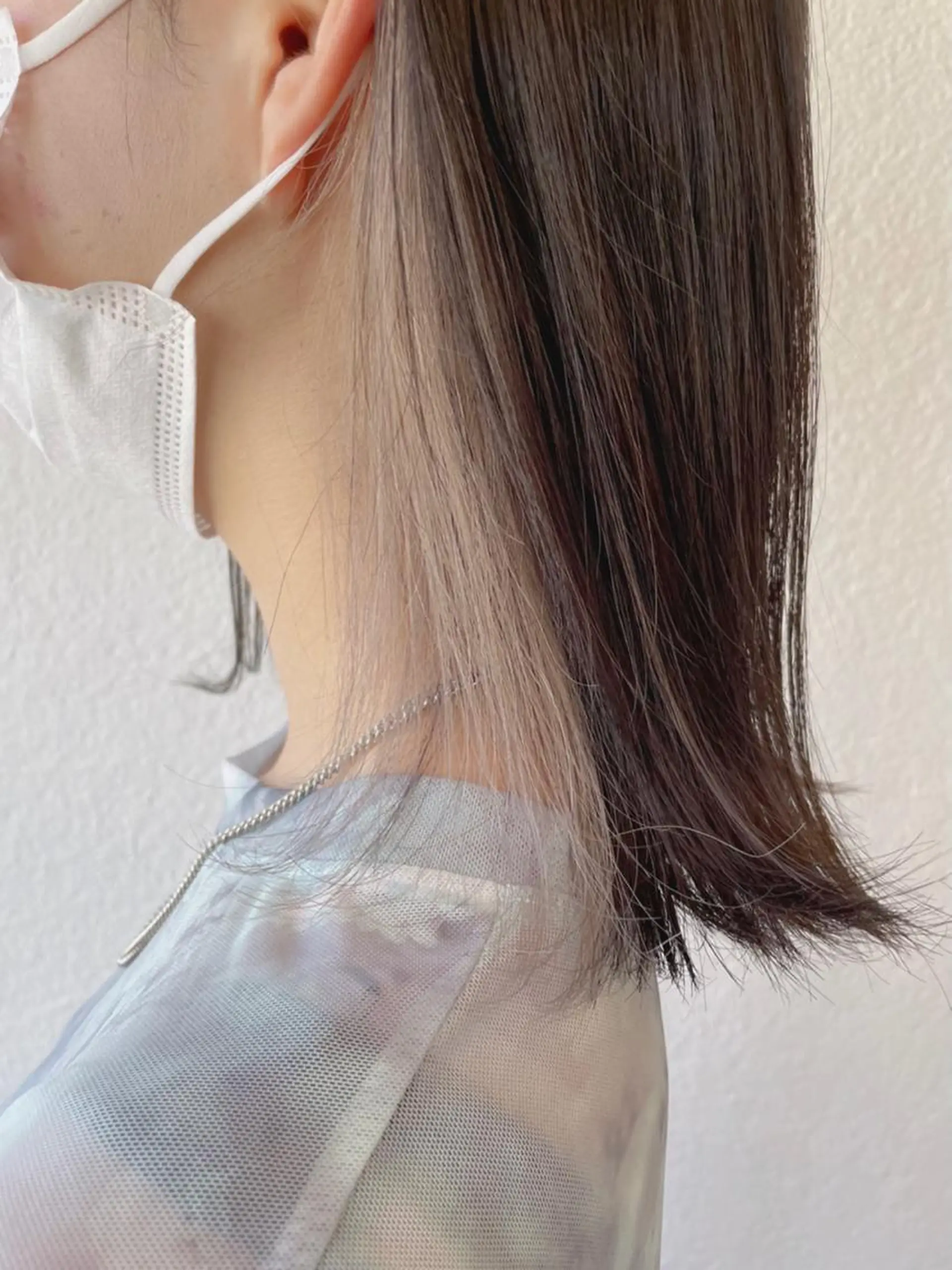 ショート カラー 切りっぱなしボブ ベージュカラー ホワイトベージュ ボブ カット ヘアカラー トリートメント 髪質改善特化 谷口祐綺のヘアスタイル