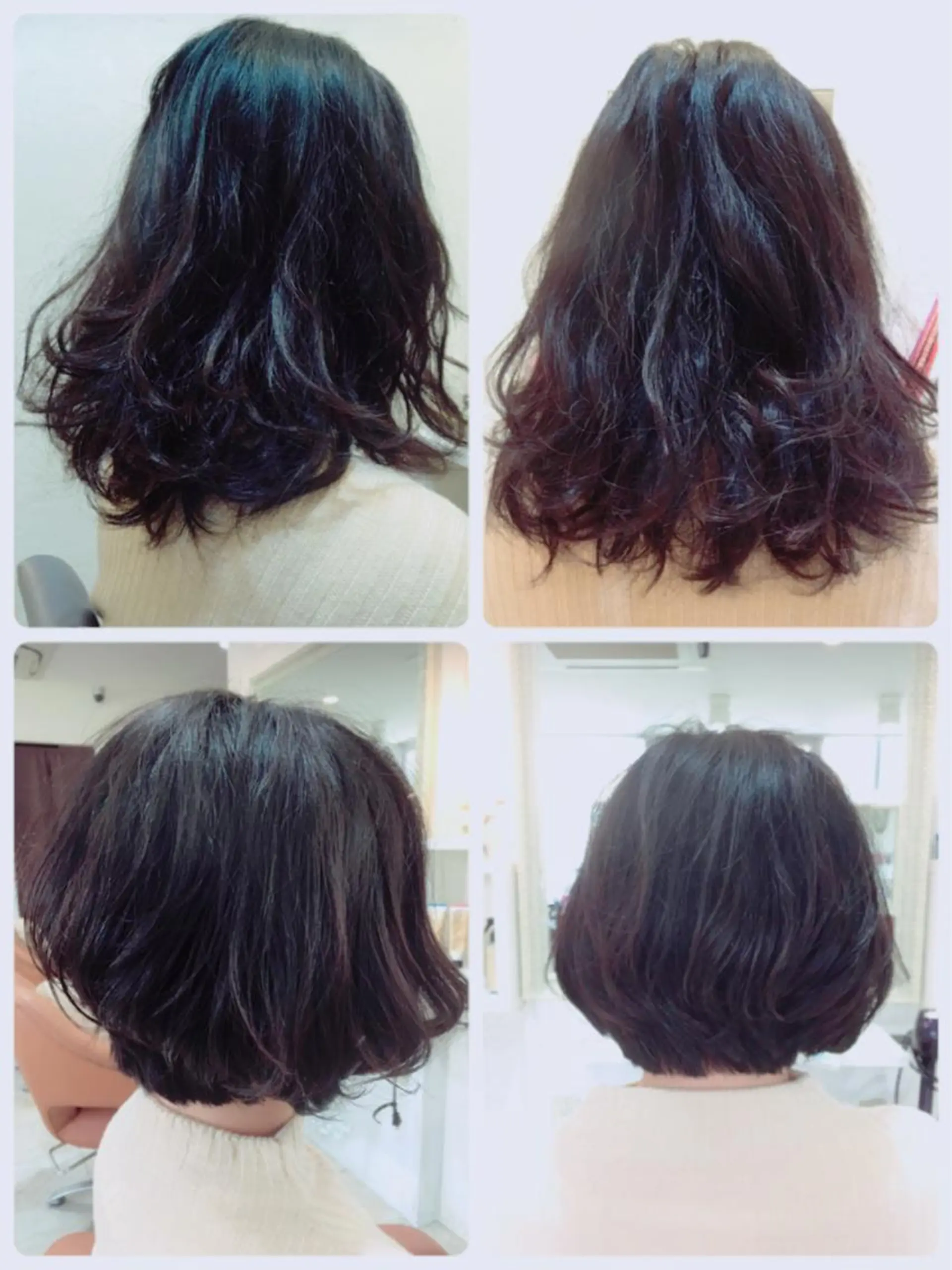ミディアム ショートボブ ミディアムパーマ ボブ くせ毛 髪質改善 中本 勝彦のヘアスタイル