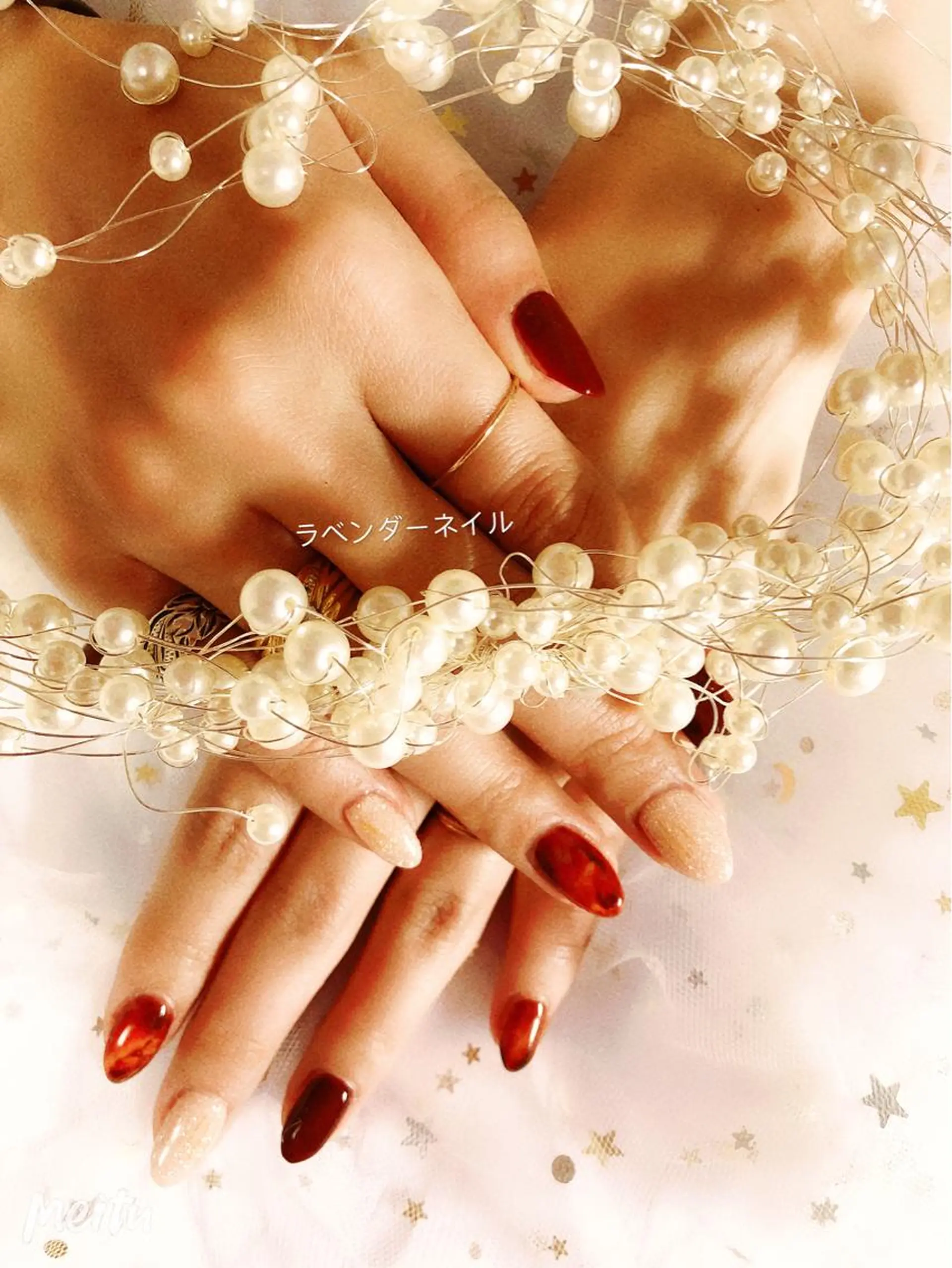 ネイル ラベンダー💖日暮里 ルル💖ネイルのネイルデザイン