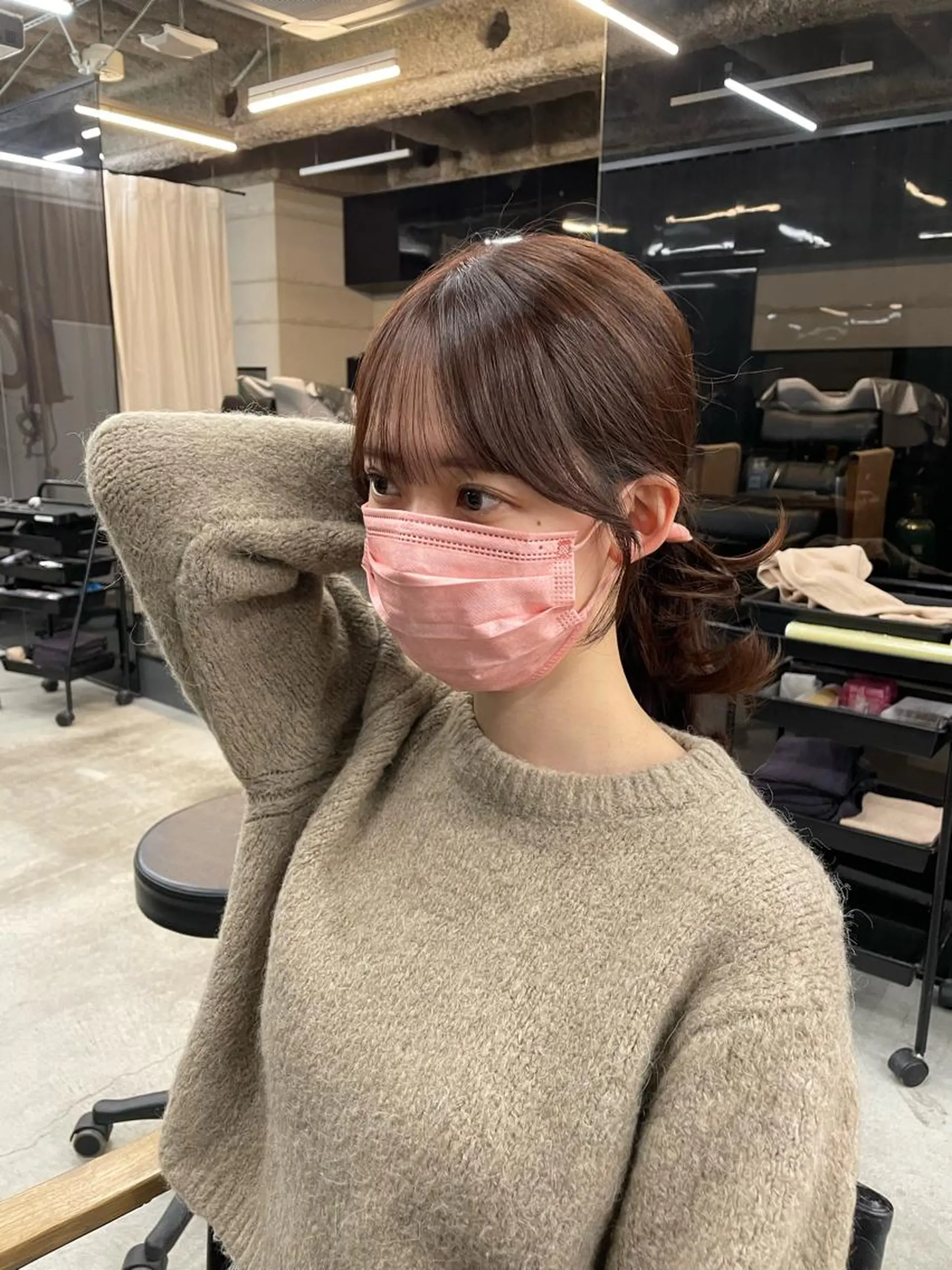 ミディアム 伊藤 莉奈　韓国ヘアのヘアスタイル