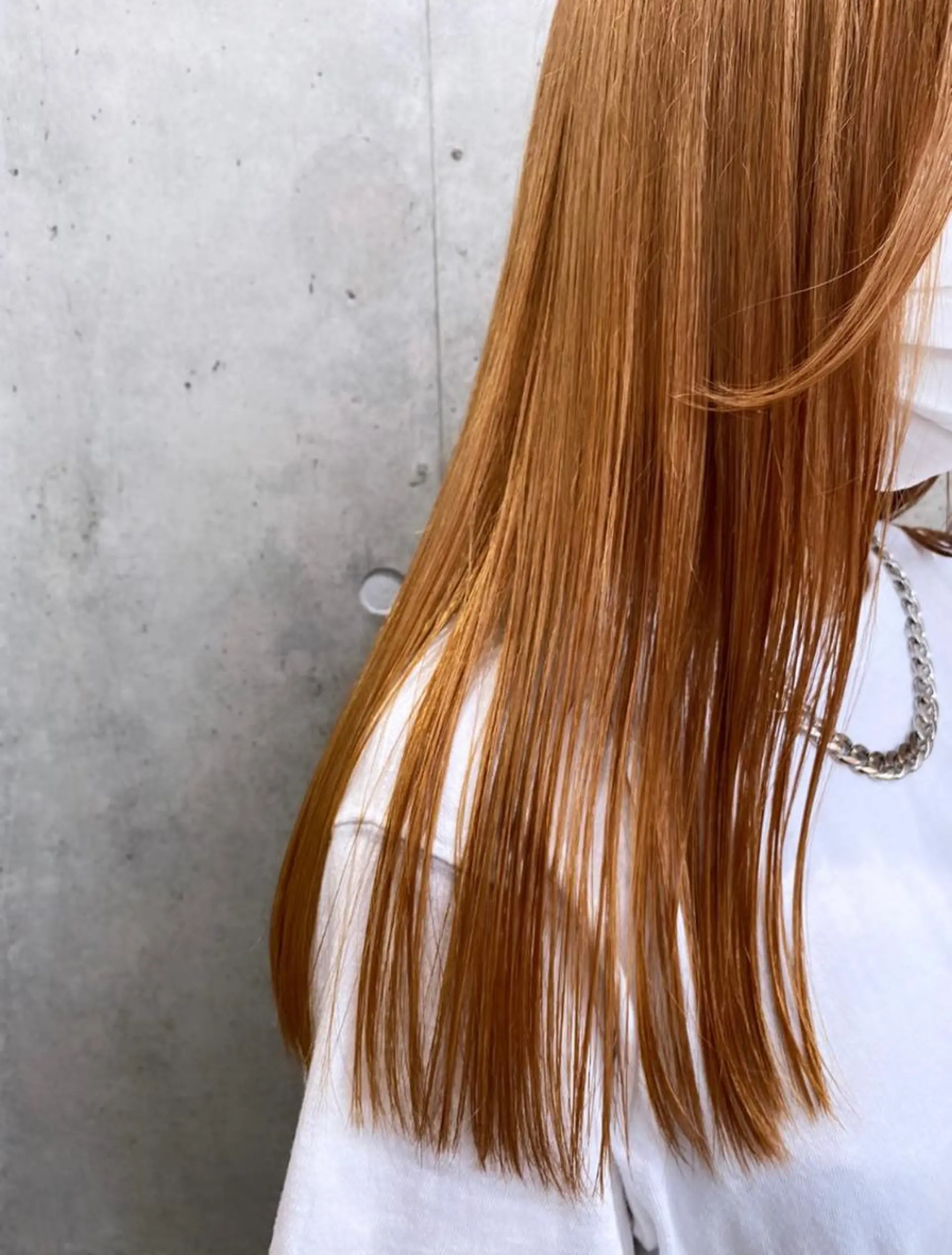 ロング カラー オレンジ ヘアカラー トリートメント 🤍柔らかhair 🤍Kazu 🐩のヘアスタイル