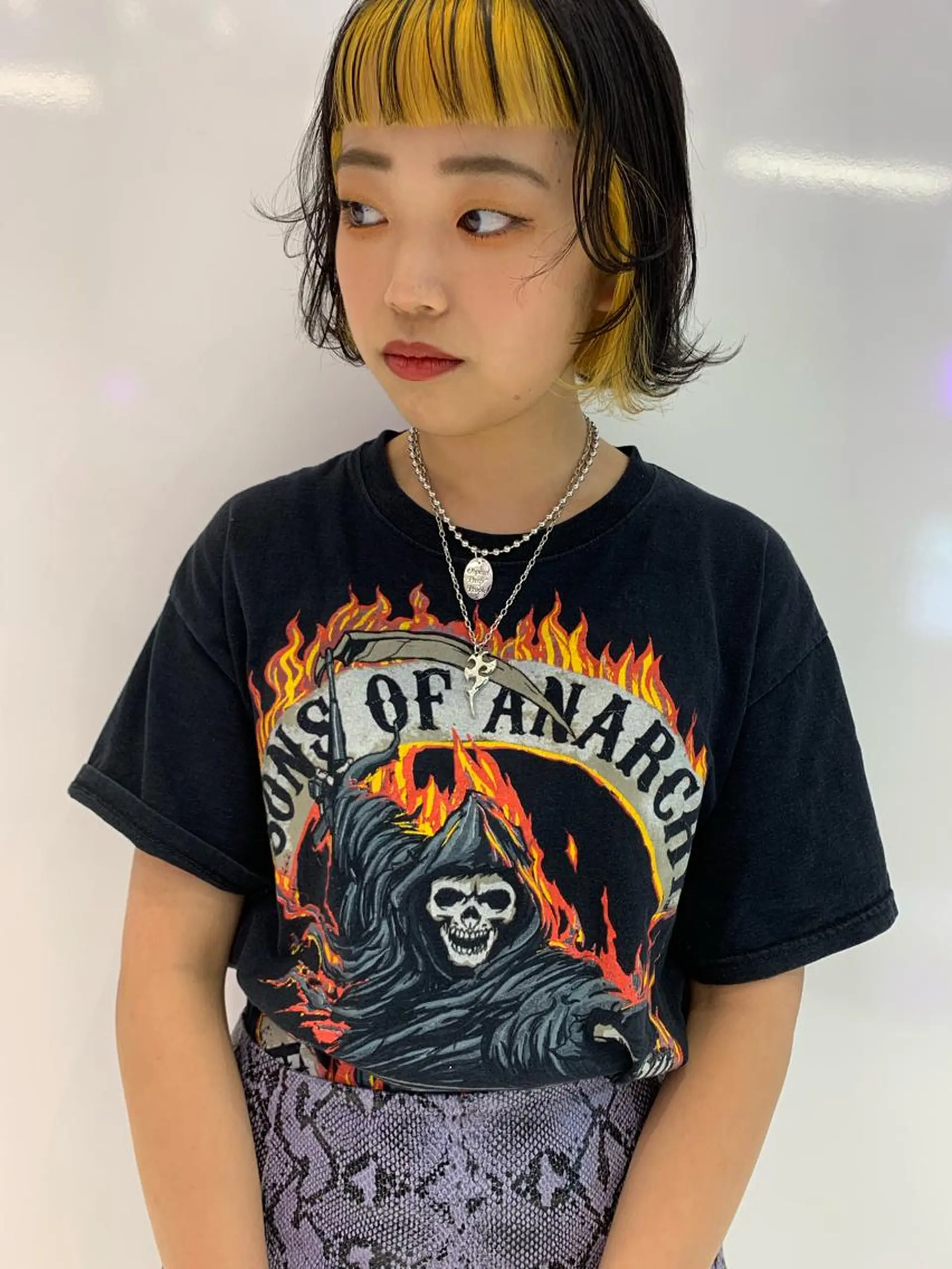 ミディアム ヘアカラー トリートメント レイヤー/ブリーチ HIKARU ♡のヘアスタイル