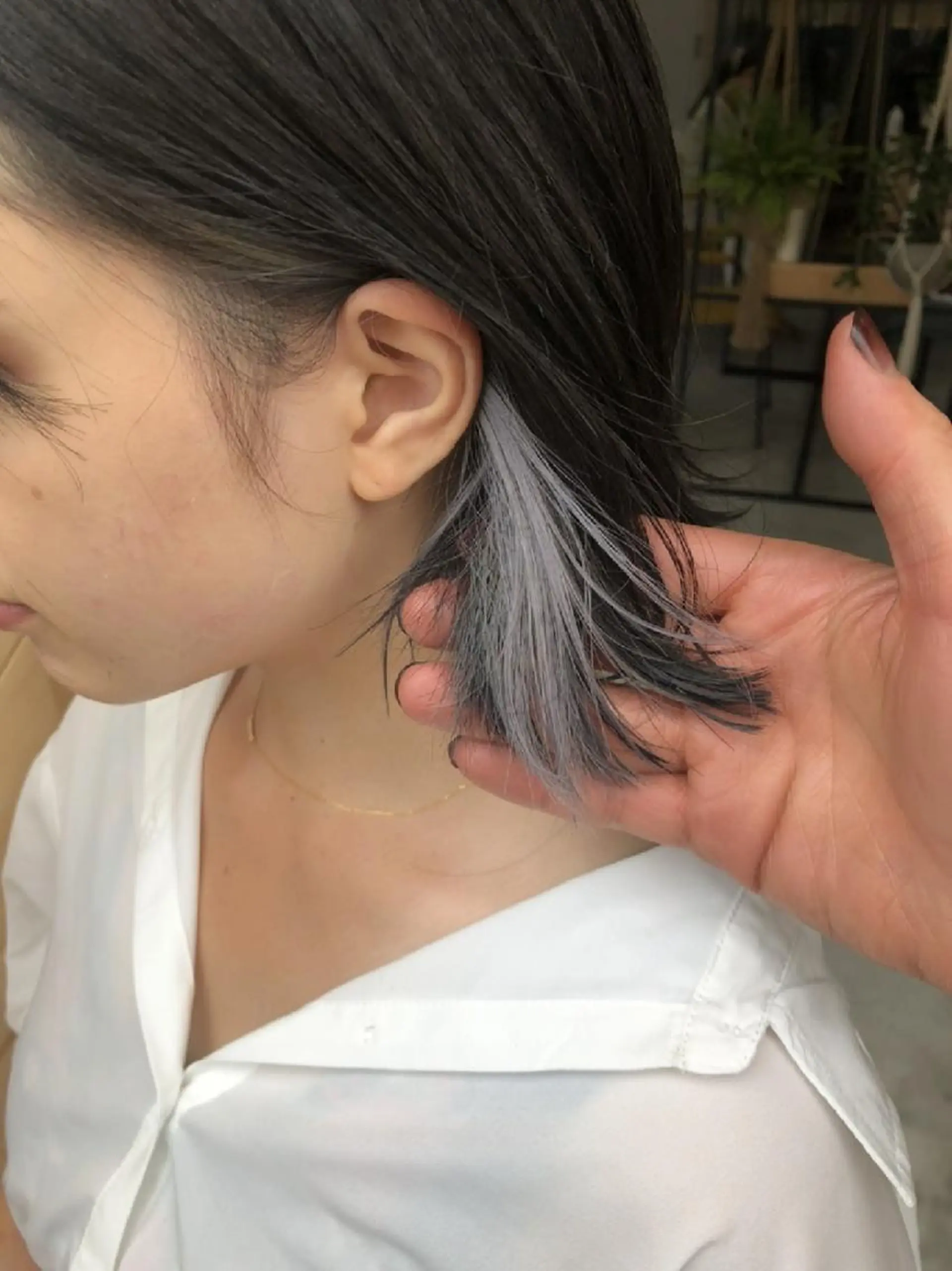 ミディアム カット ヘアカラー トリートメント 永野 翔平のヘアスタイル
