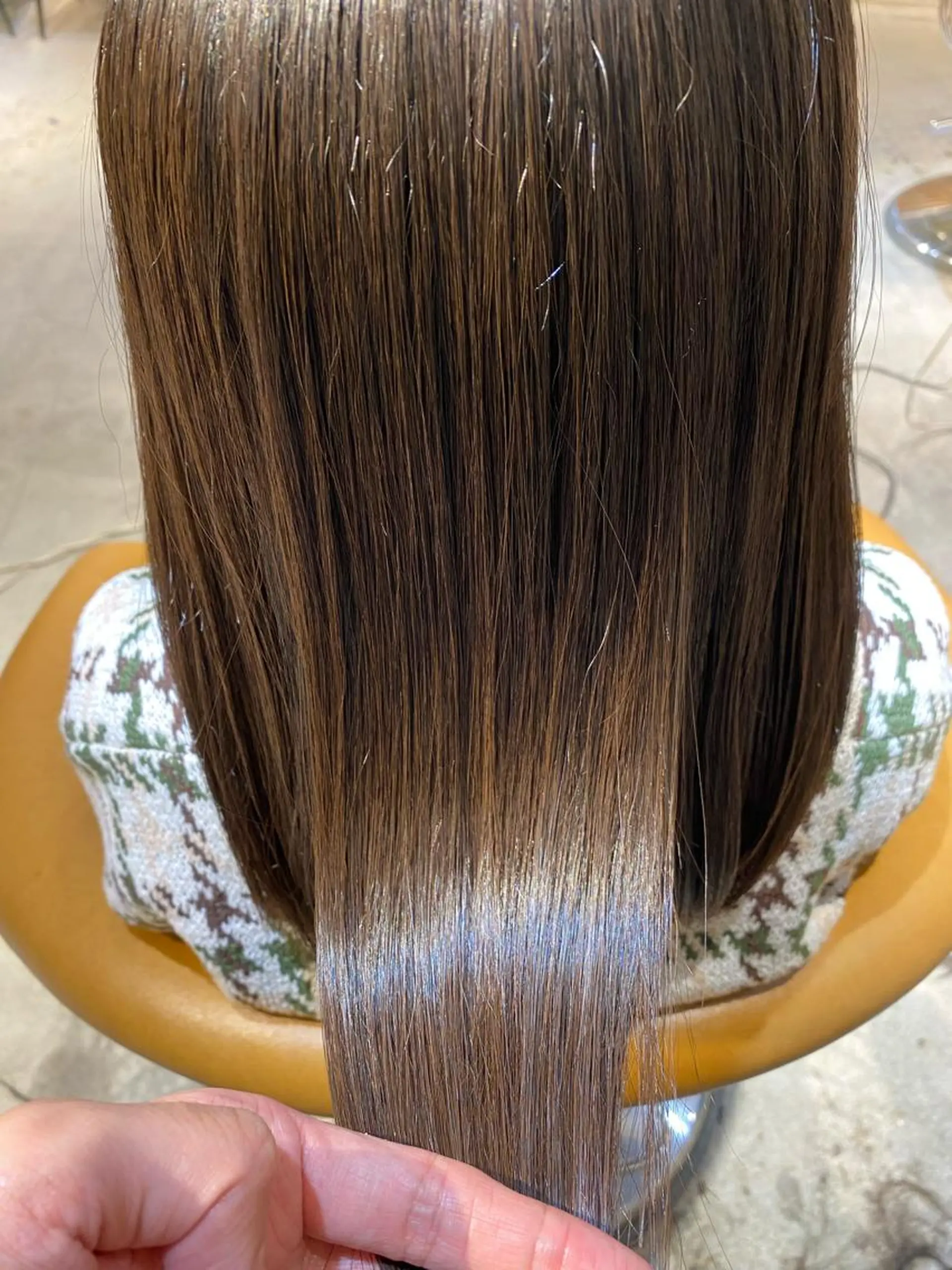 セミロング パーマ 髪質改善 縮毛矯正 縮毛矯正 トリートメント 縮毛矯正/髪質改善 表参道/千田大地のヘアスタイル