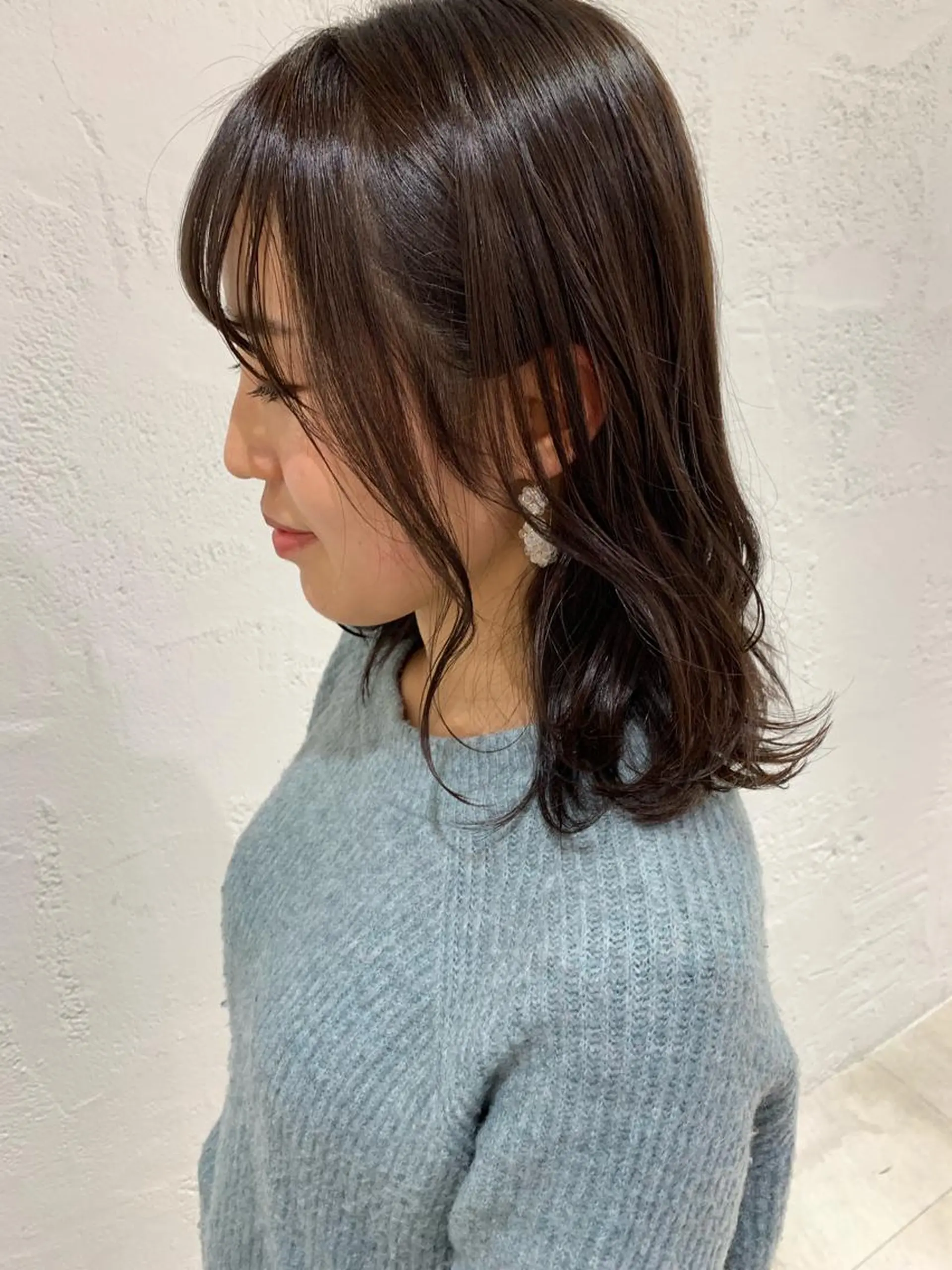 ミディアム カラー ヘアアレンジ 🫧透明感カラー/ ボブ/小笠原汐海🪽のヘアスタイル