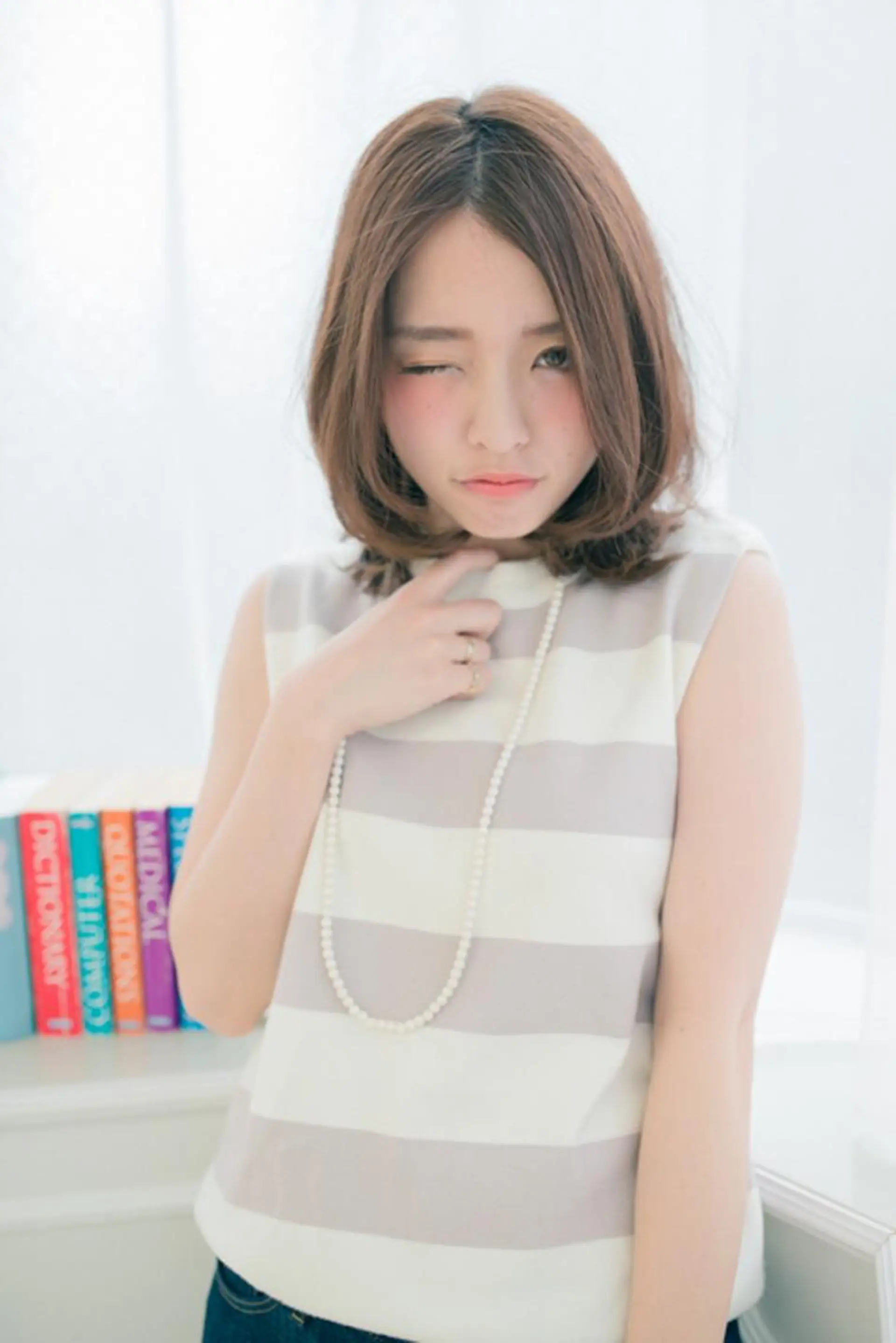 ミディアム カラー 笠谷 正之のヘアスタイル