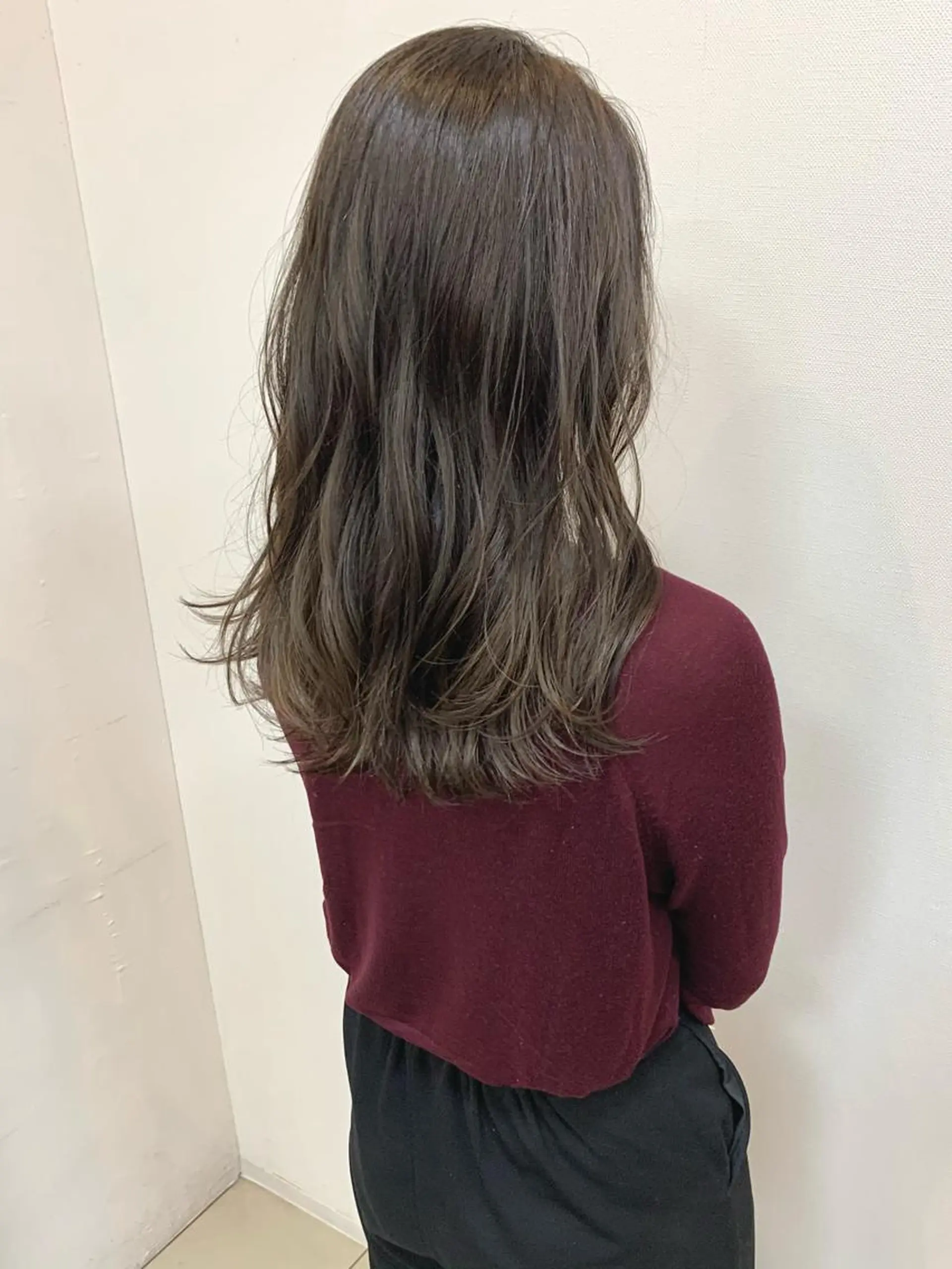 セミロング カラー カット ヘアカラー 明石遼/ベージュ / ピンクのヘアスタイル