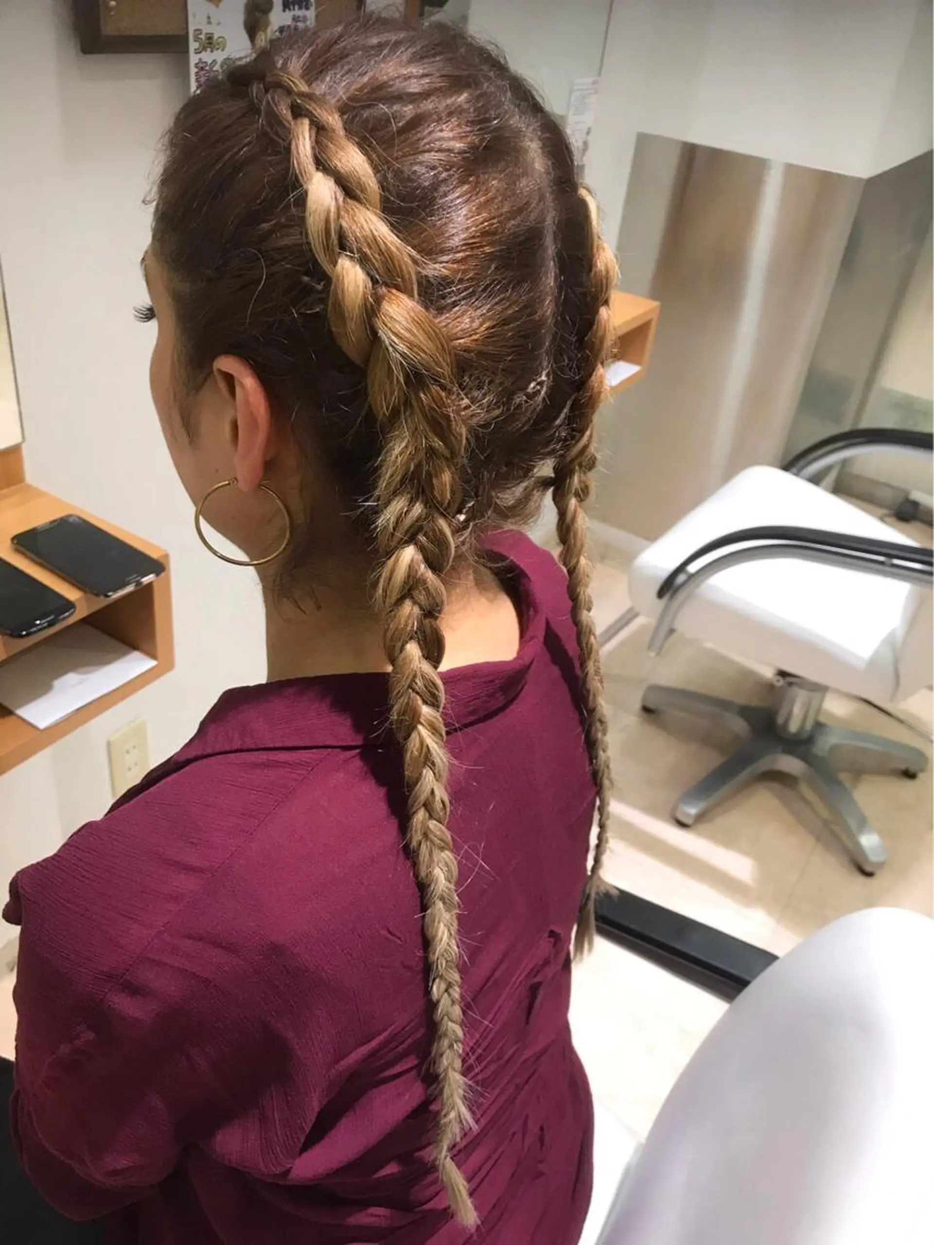 ロング ヘアアレンジ きむえり/髪質改善 /うねり広がり改善のヘアスタイル