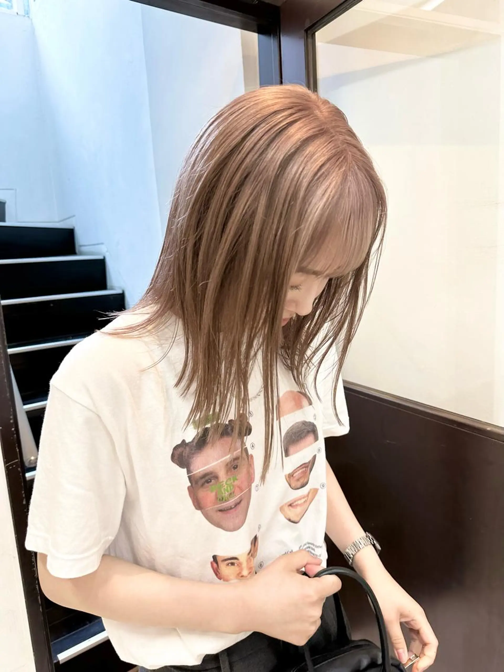 ミディアム カラー ヘアカラー トリートメント ヘッドスパ ヘアセット kai .のヘアスタイル