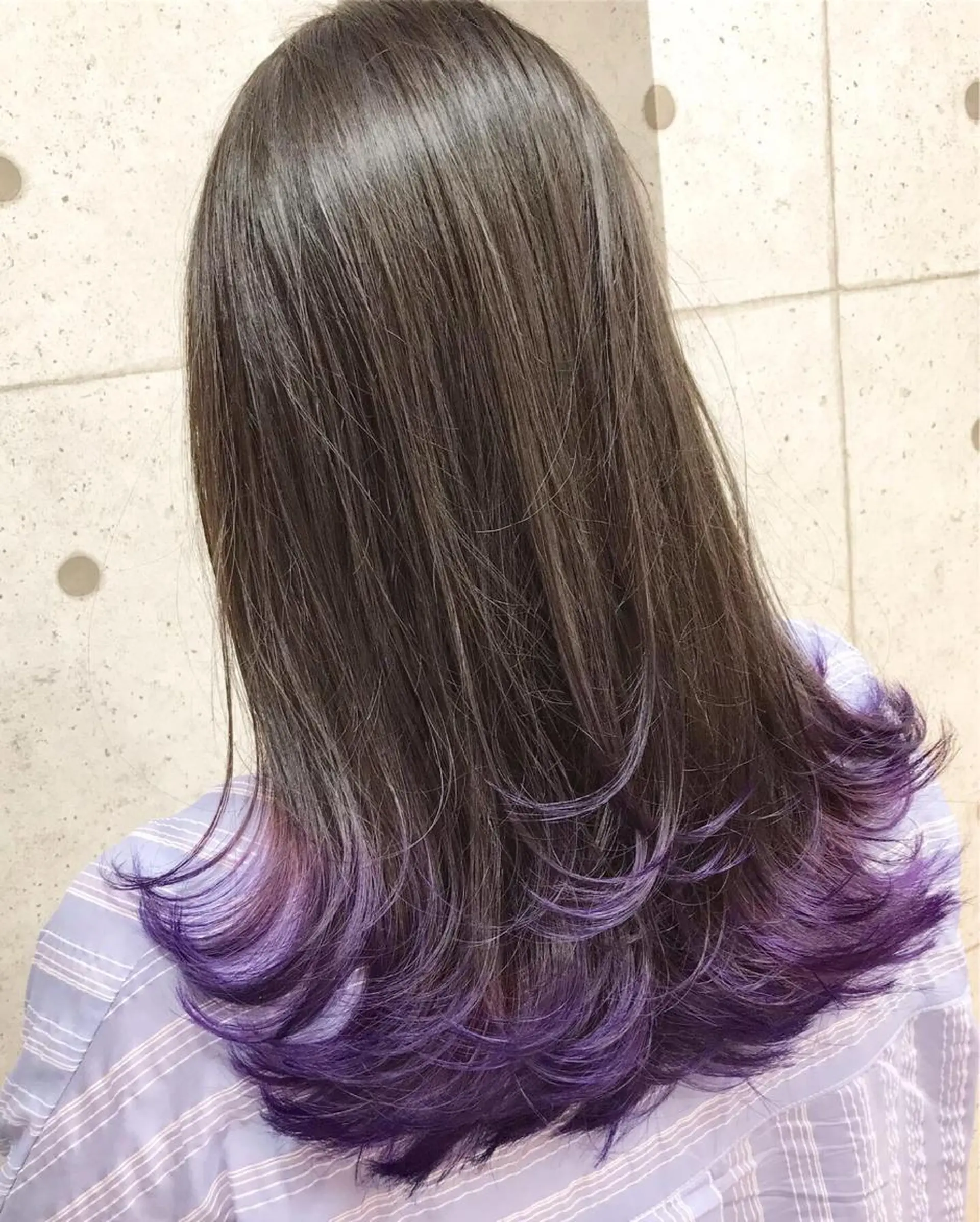 ロング アッシュ 羽田 hadaのヘアスタイル