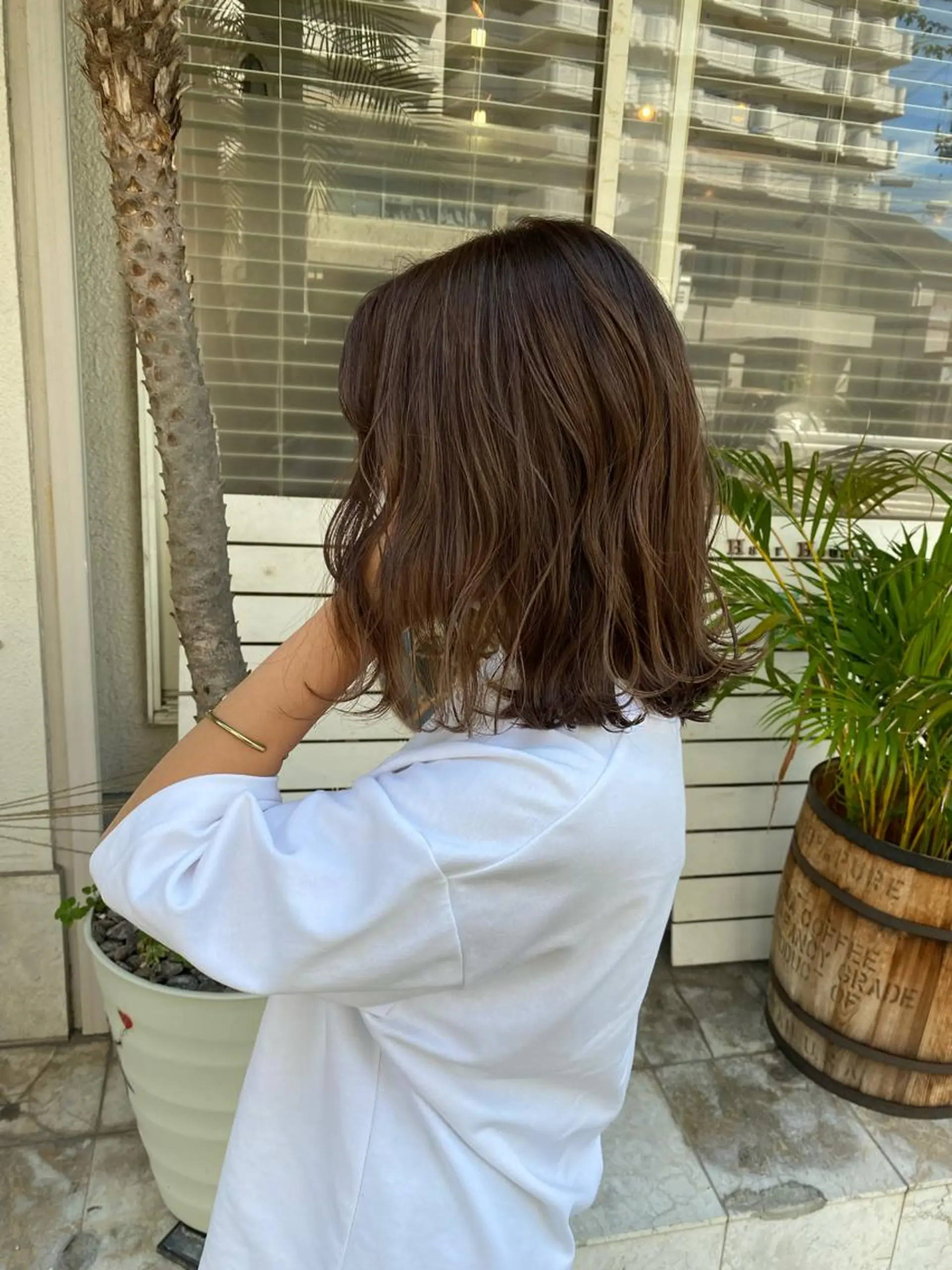 ミディアム 西元 亜由美のヘアスタイル