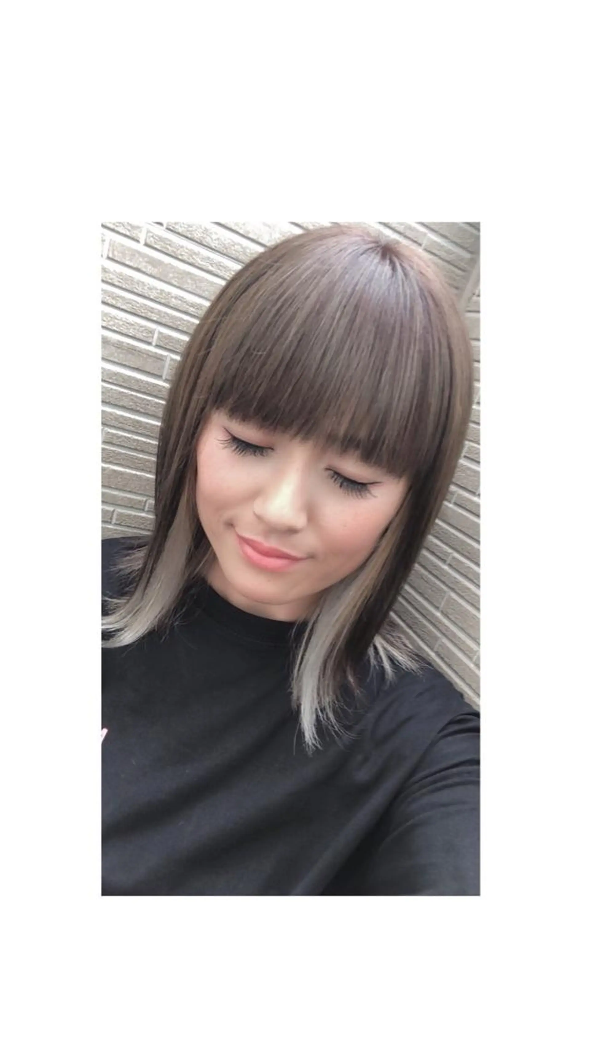 セミロング カラー 🐆アンドウ チカコ🦓のヘアスタイル