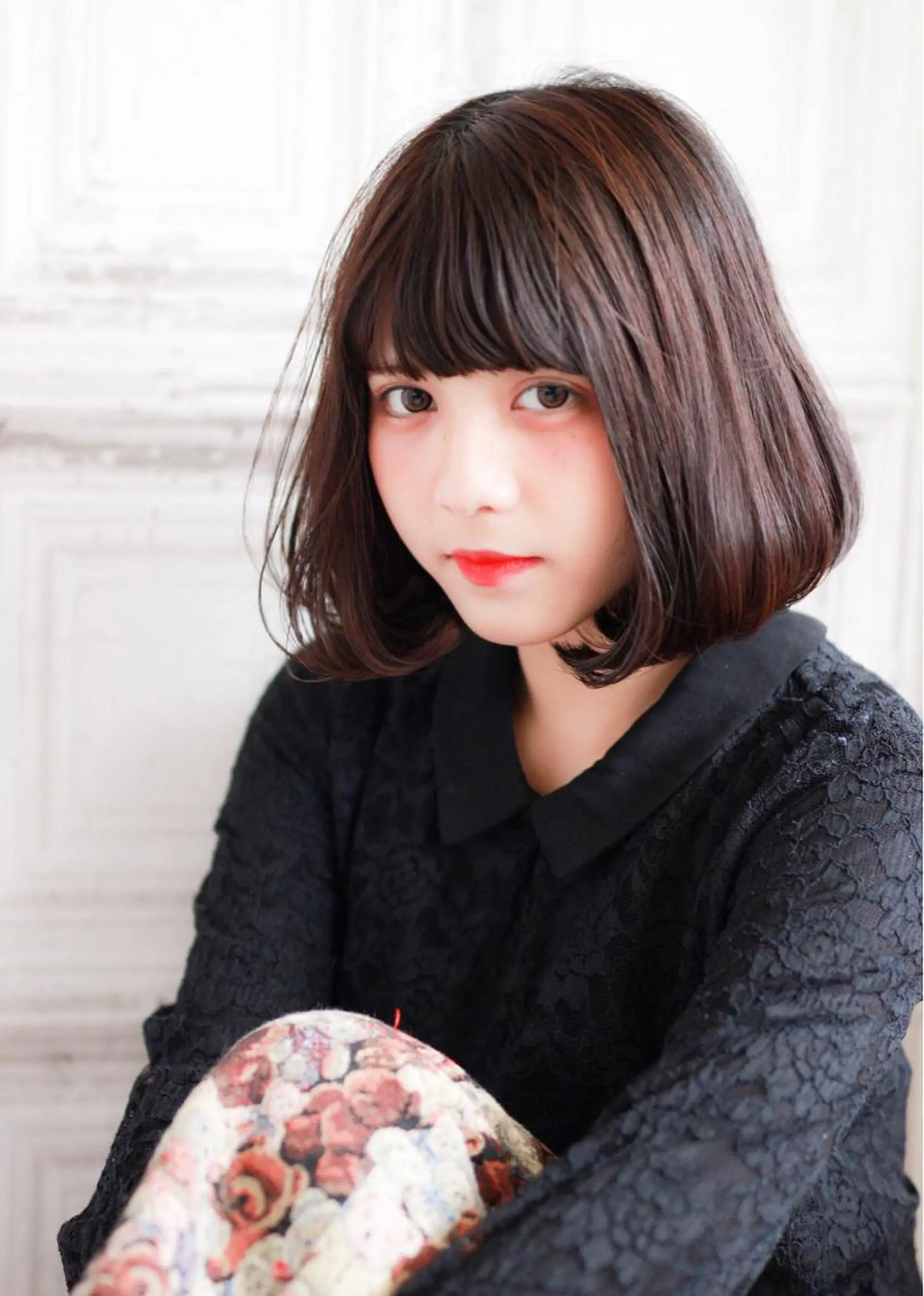 ミディアム カット ヘアカラー トリートメント 内藤 達也のヘアスタイル