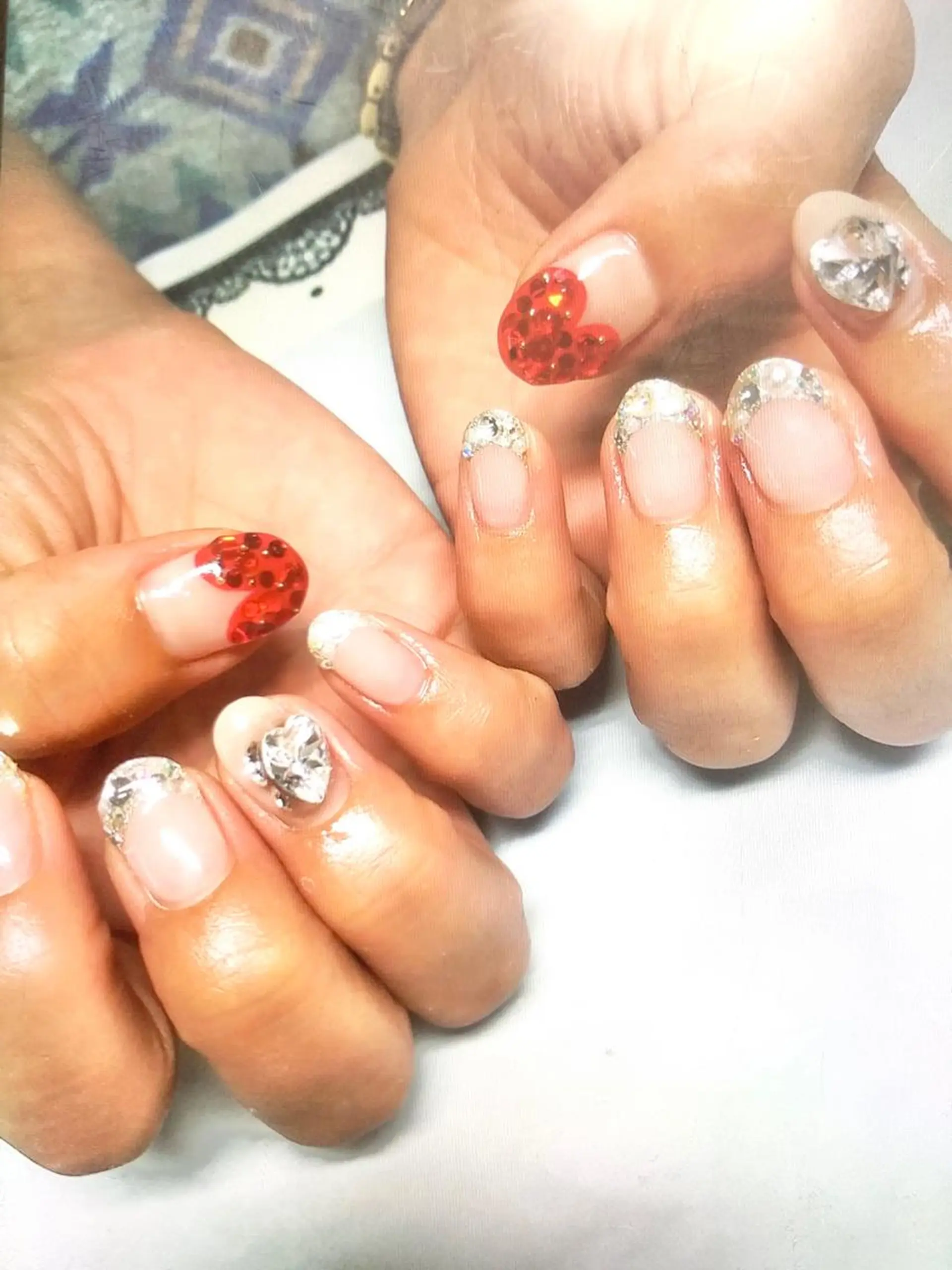 ネイル フットネイル ジェルネイル マグネットネイル ニュアンスネイル パラジェル clover nailのネイルデザイン