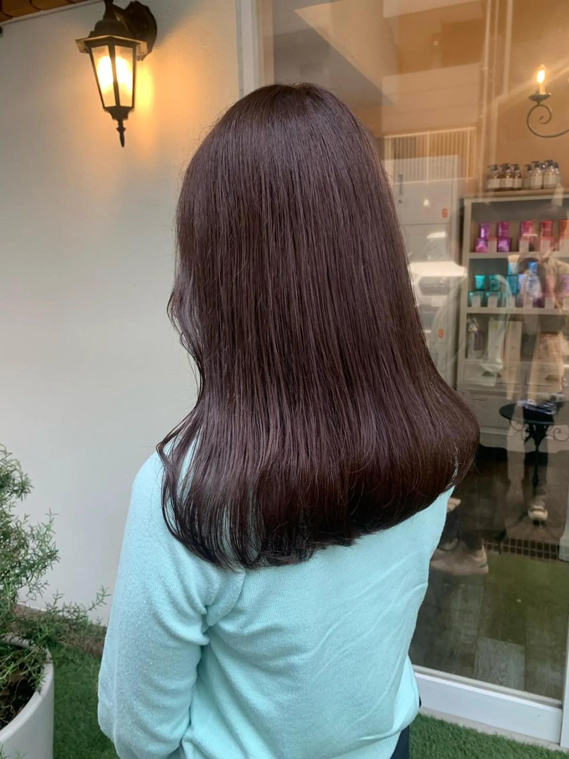 セミロング カラー カット ヘアカラー トリートメント 田中 優衣のヘアスタイル