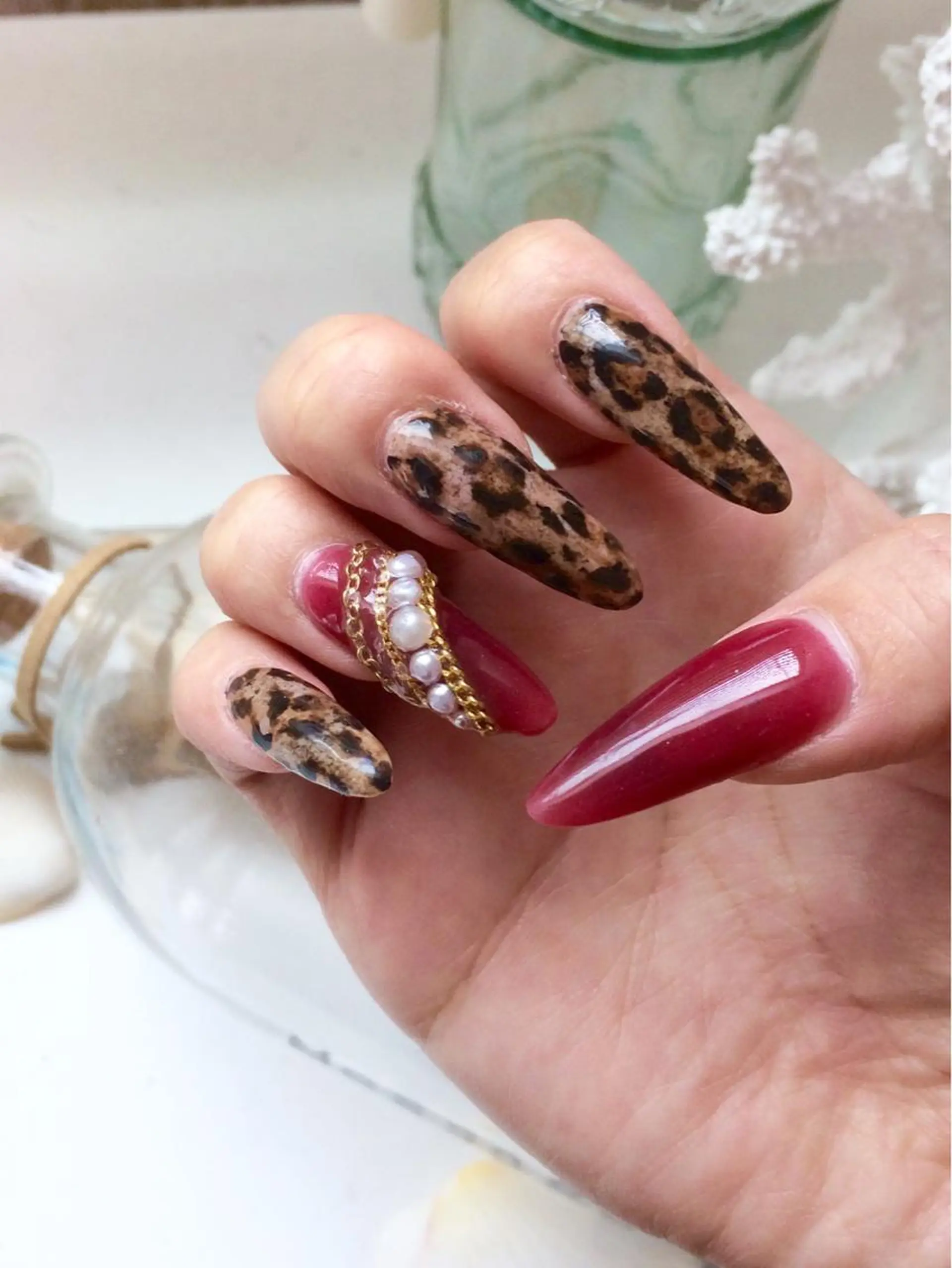 ネイル スカルプネイル ハンドネイル Nailsalon E's cafeのネイルデザイン