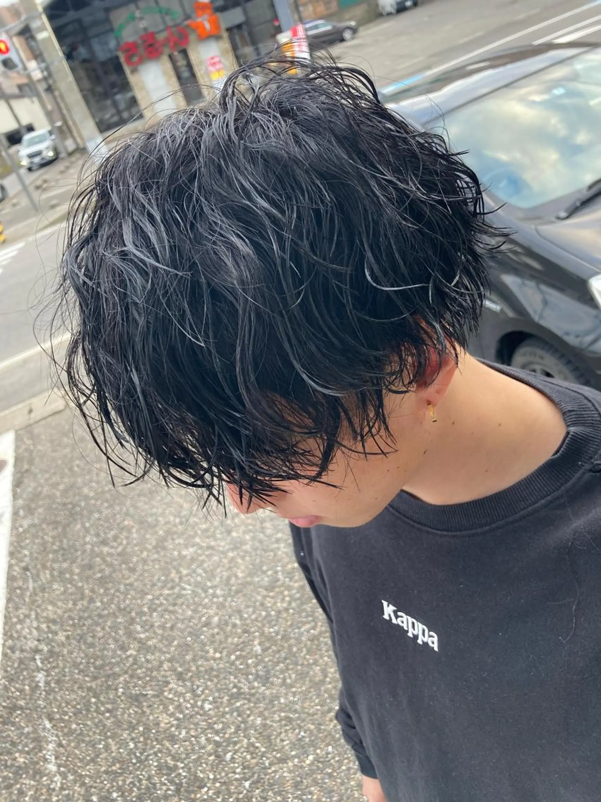 ミディアム パーマ メンズ 波巻きパーマ パーマが得意な【最高 悠斗】のヘアスタイル