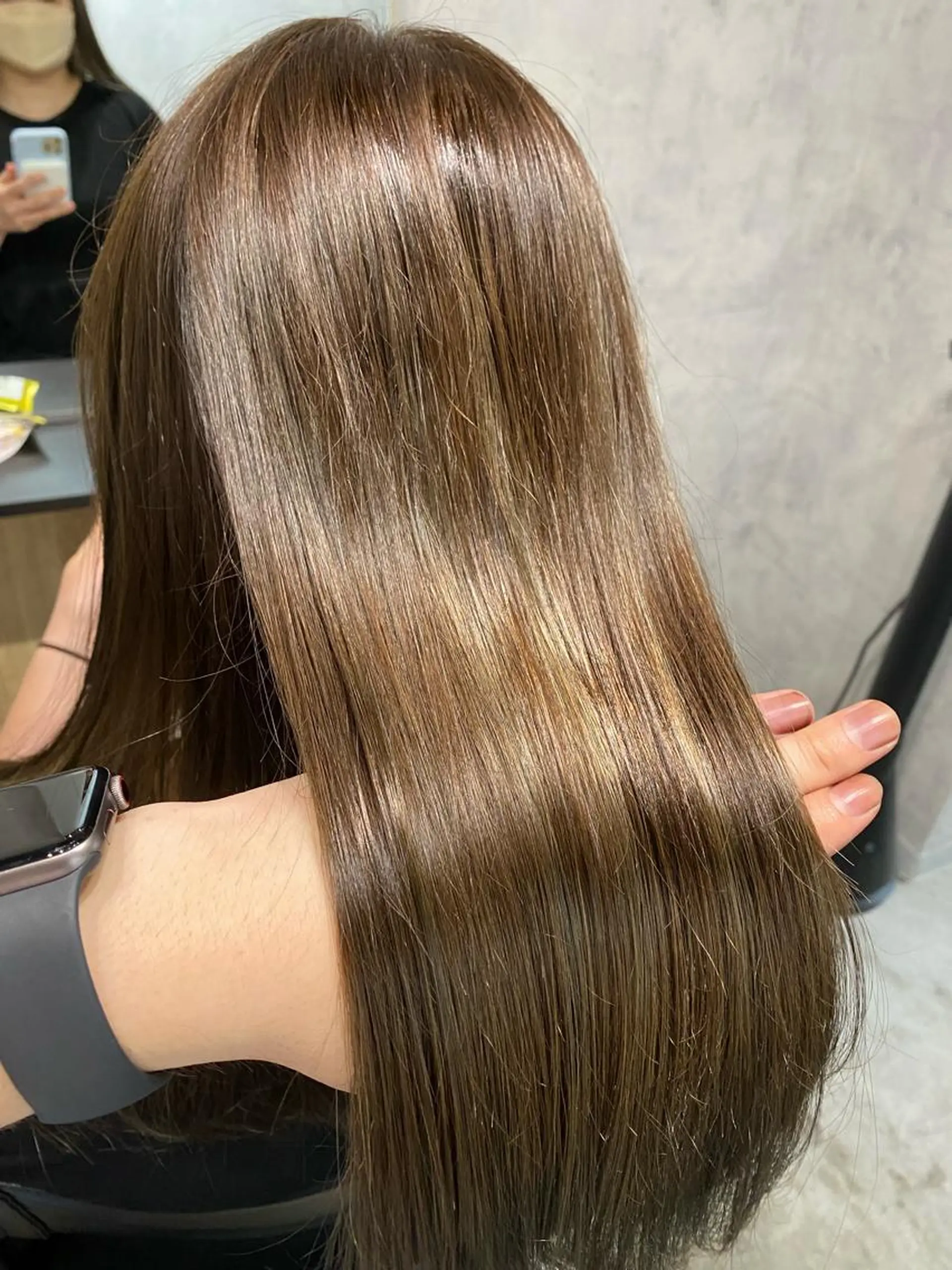 ミディアム カラー 髪質改善/レイヤー カット手塚奨のヘアスタイル