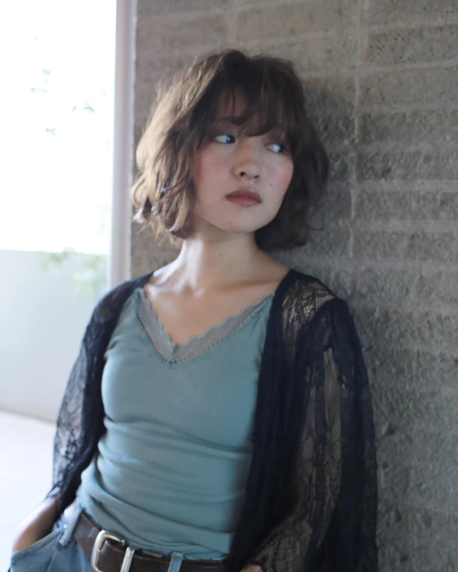 ミディアム 松島 涼花のヘアスタイル