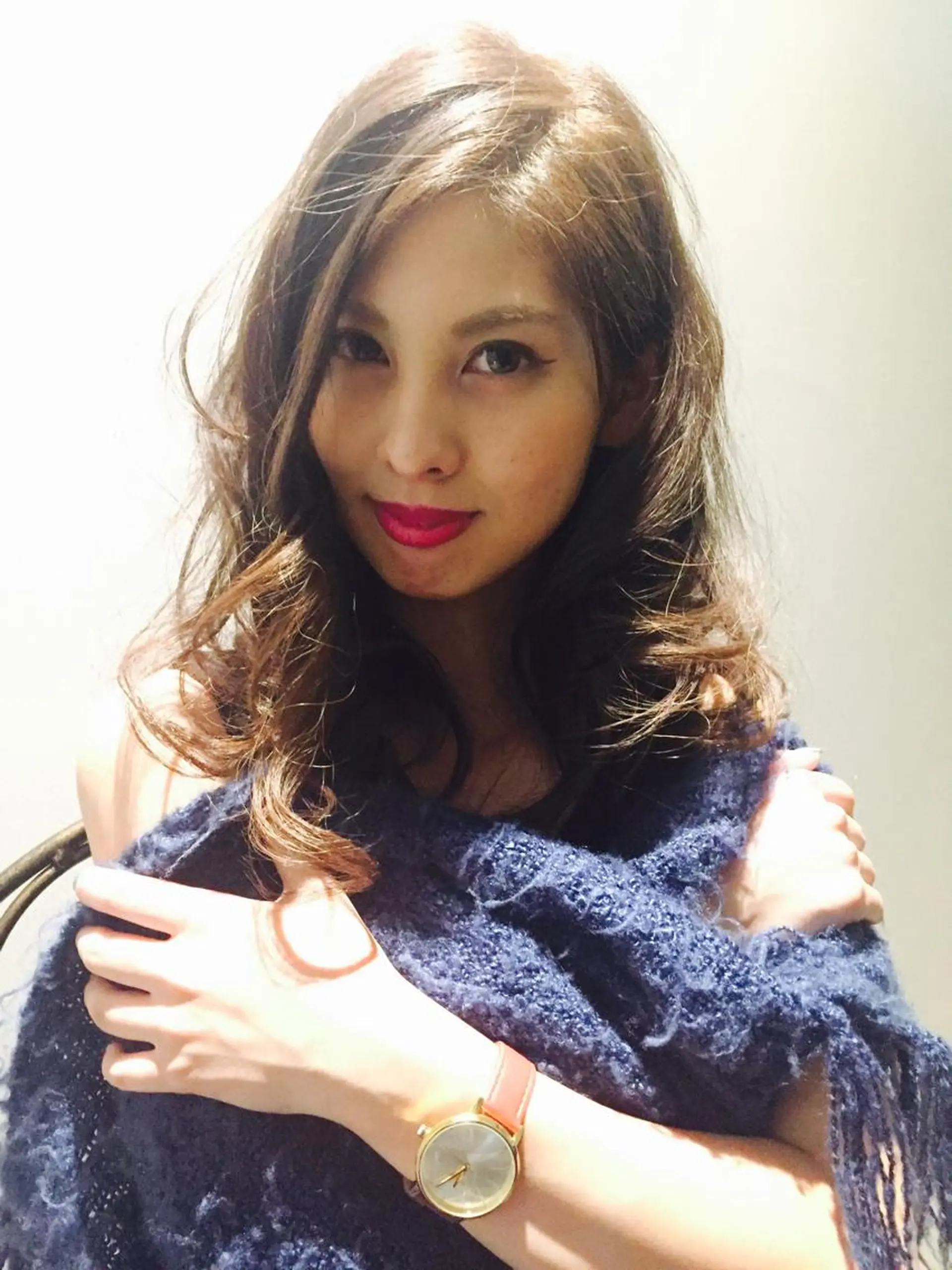 セミロング カラー ヘアアレンジ 阿久津 泰幸のヘアスタイル