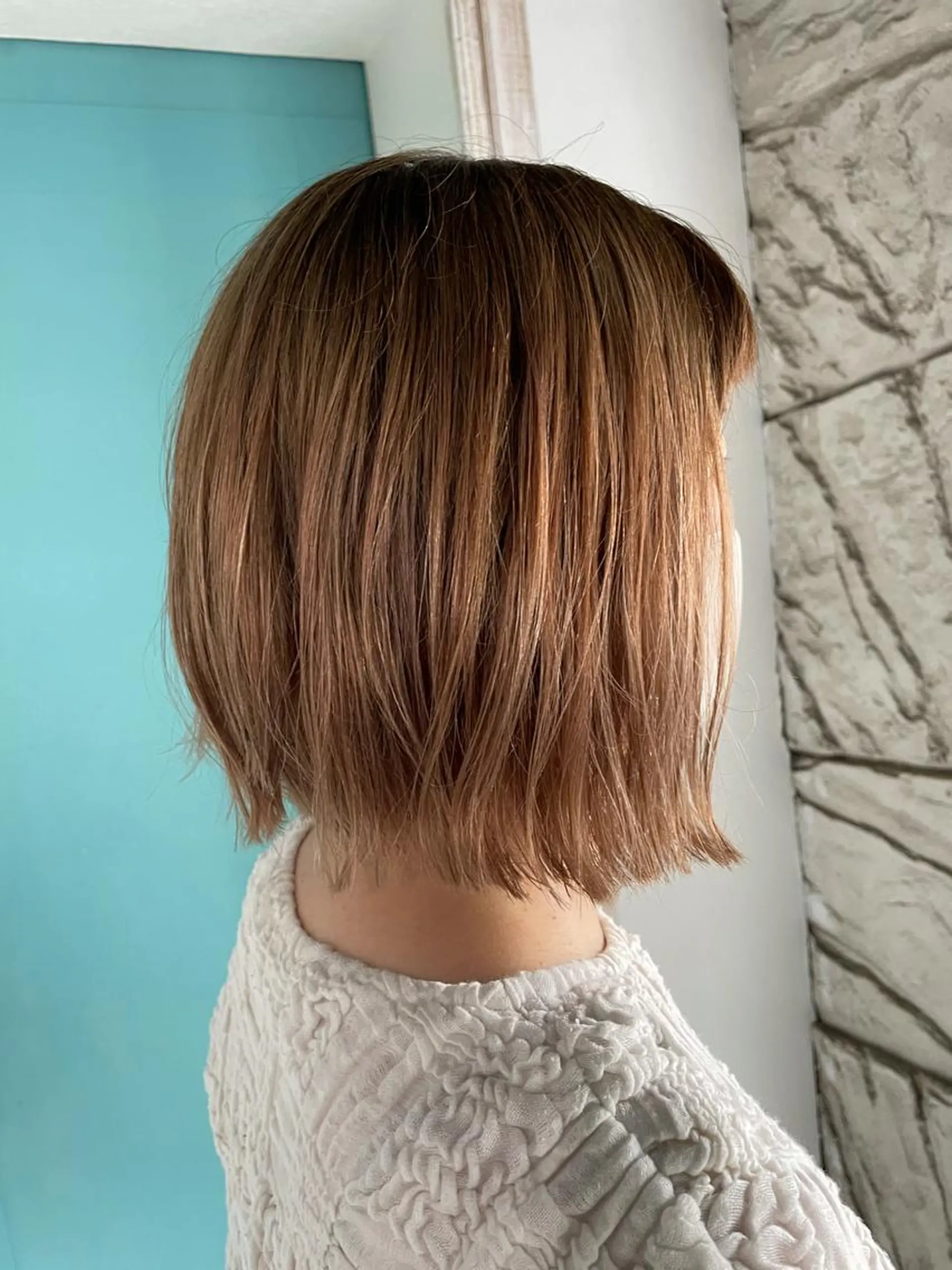 ショート ヘアカラー トリートメント 末石 智のヘアスタイル