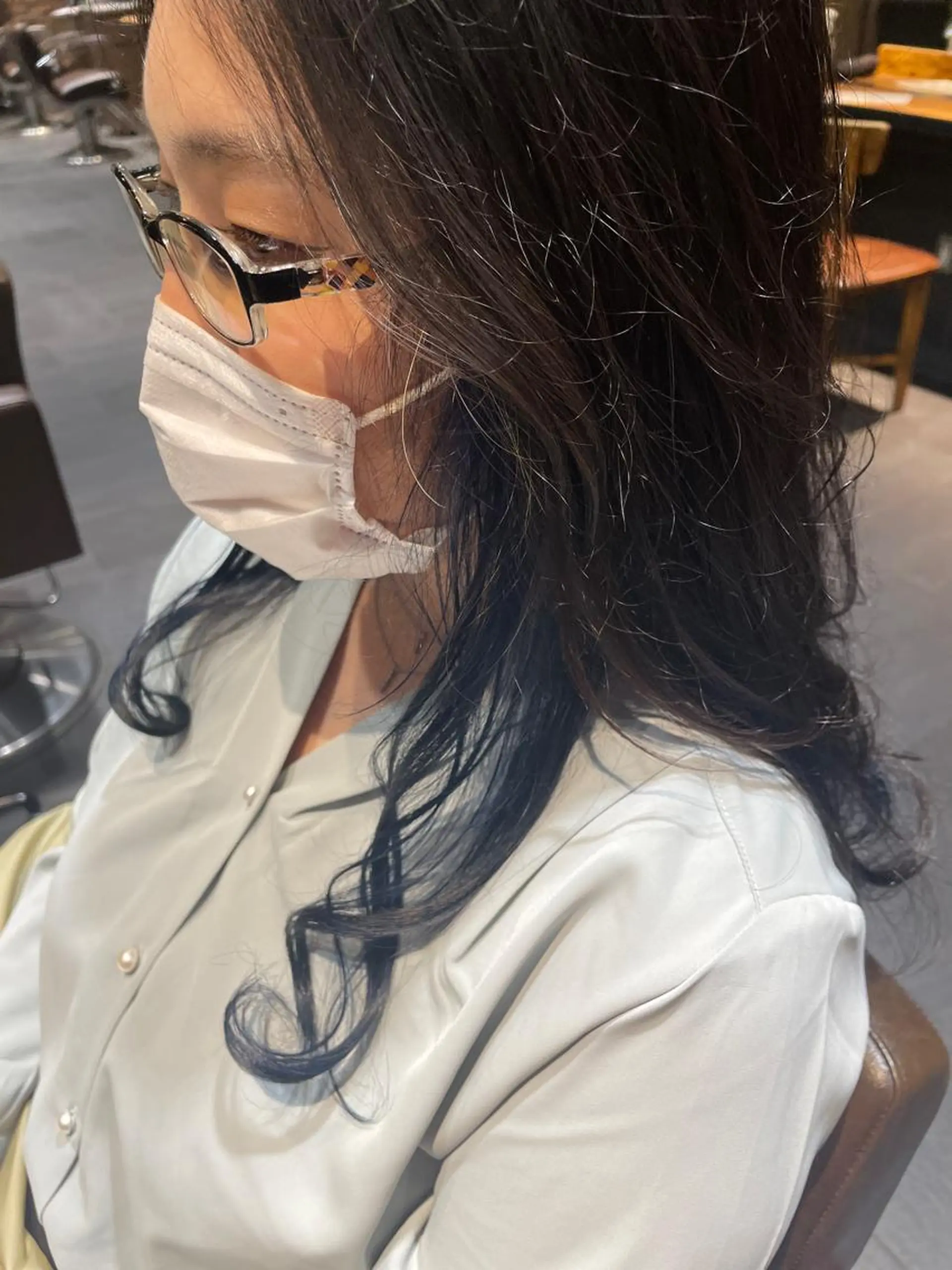 セミロング カラー エクステ/ブリーチ/ 美髪師/tomokiのヘアスタイル