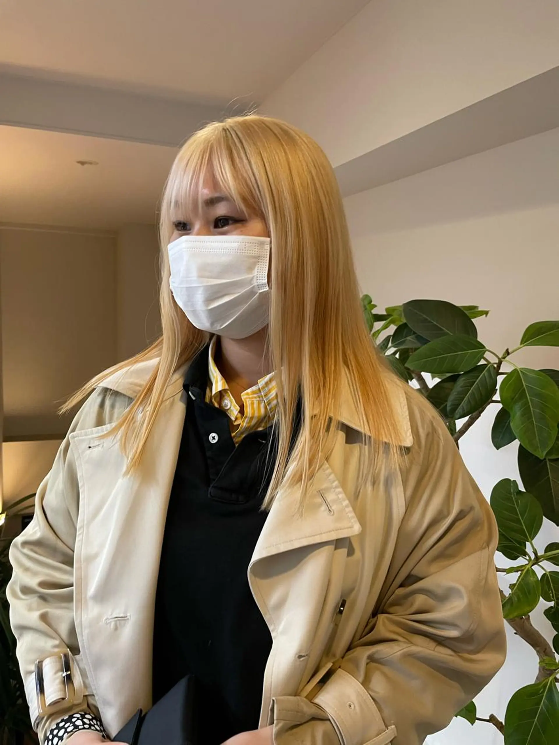 ロング カラー ネイル マツエク・マツパ アイブロウ ヘアカラー トリートメント ⭐ハイトーンブリーチ ミルクティーピンクのヘアスタイル