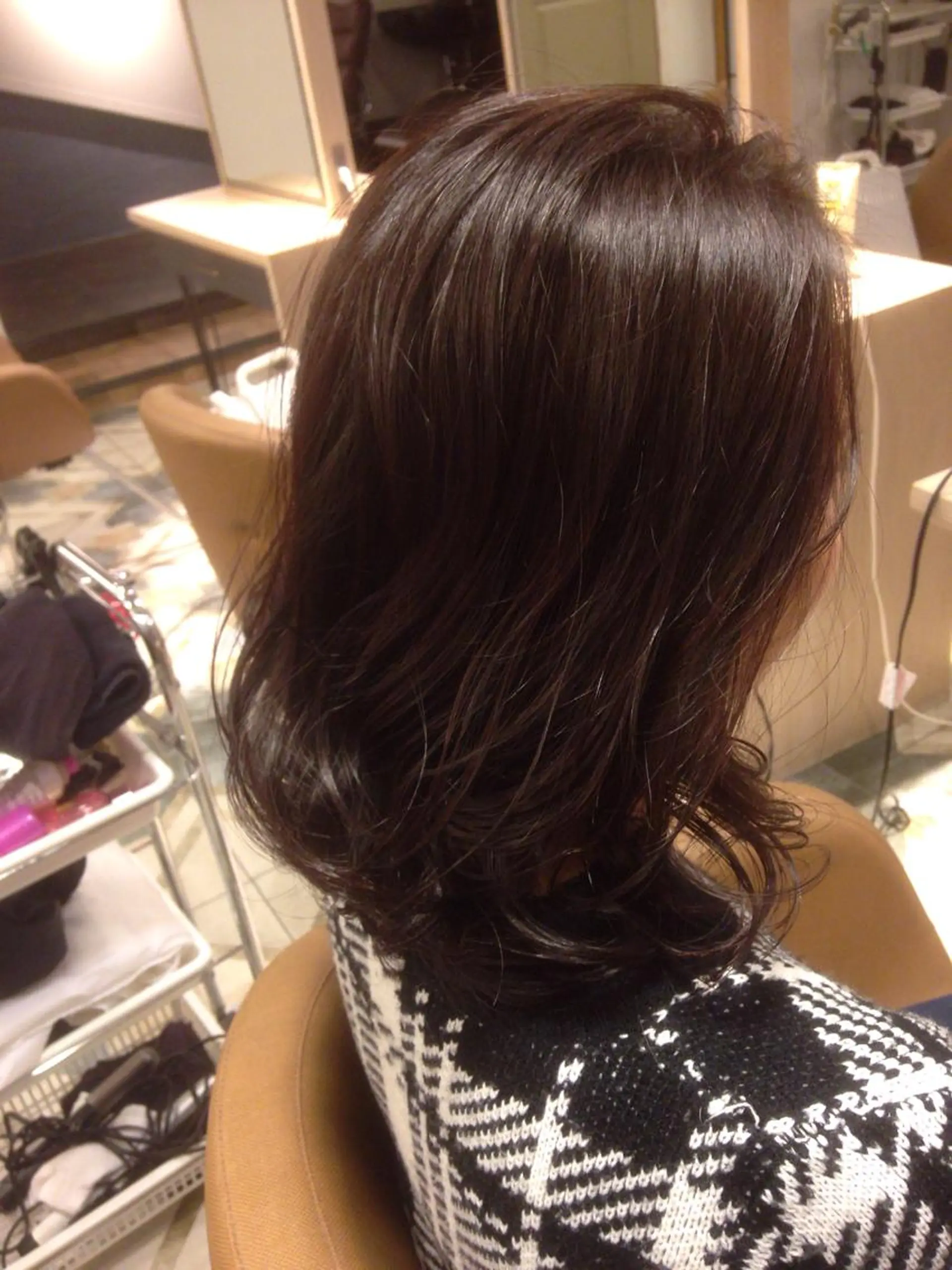 ショート ミディアム セミロング ロング カラー ヘアアレンジ アッシュ バイオレットカラー 【体験】韓国 メイク&ヘア天神のヘアスタイル