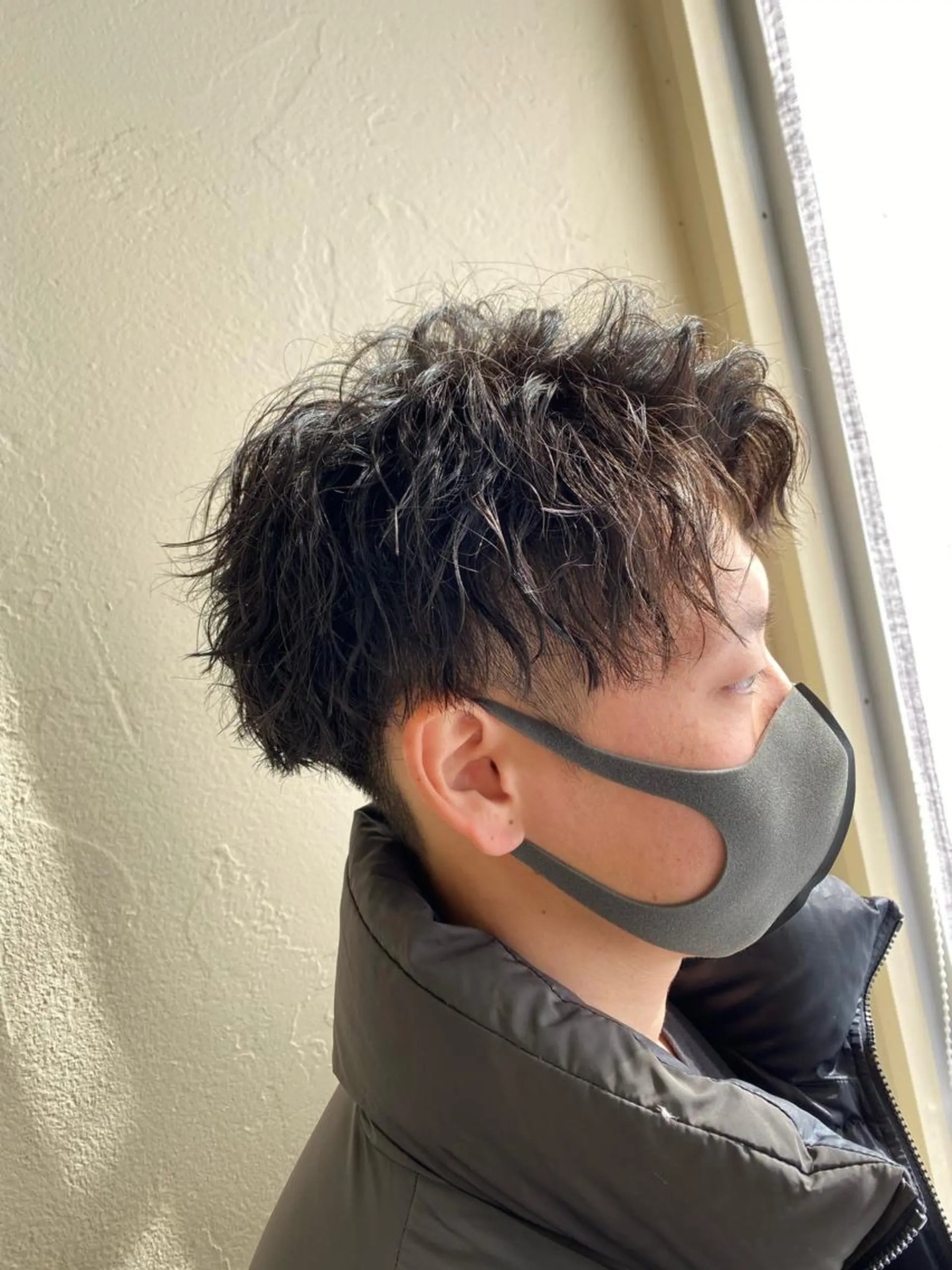 ショート メンズ カット パーマ メンズ特化美容師 岩田拓海のヘアスタイル