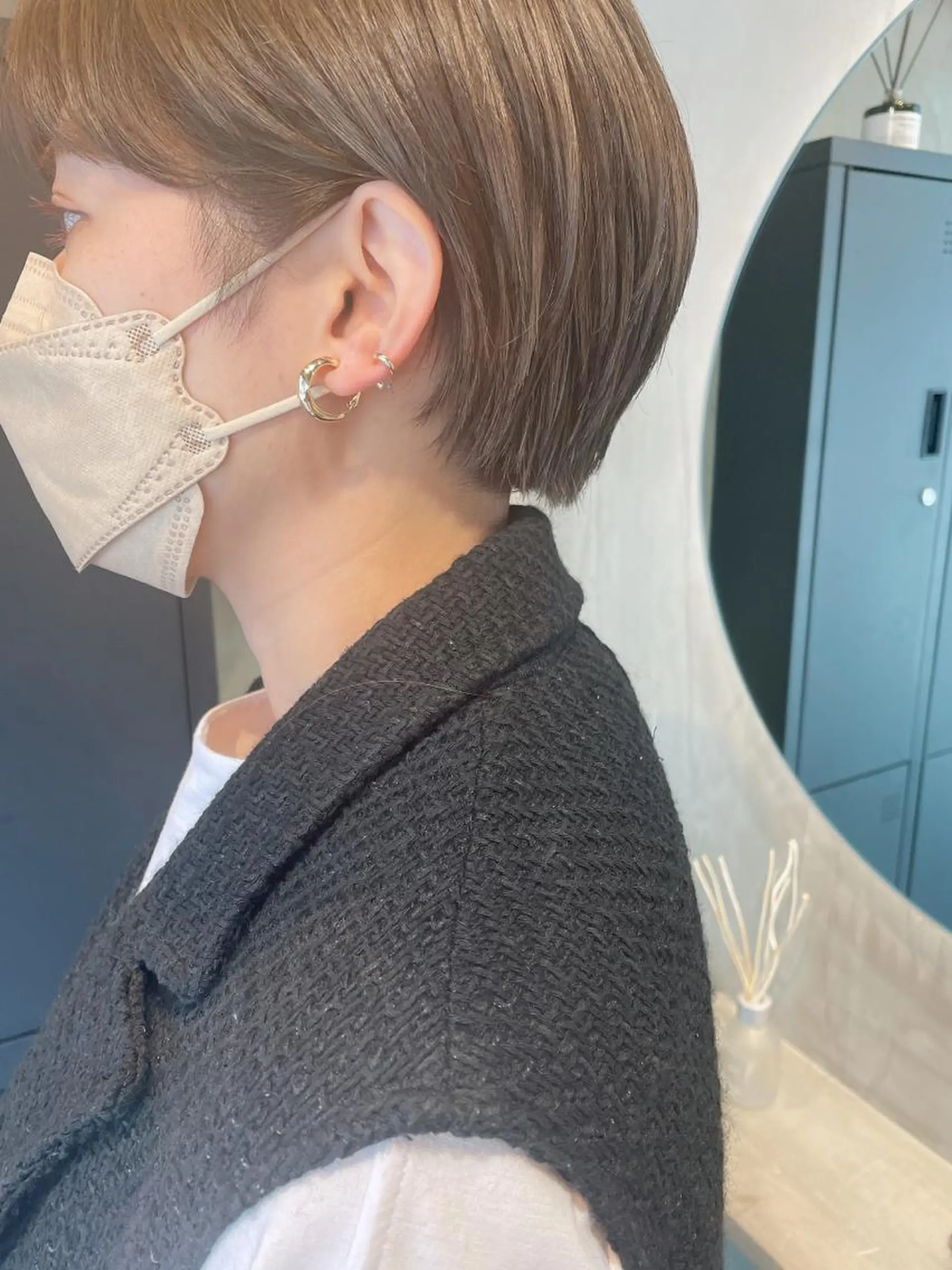 ショート ショートヘア 小顔カット ヤマモト マイのヘアスタイル