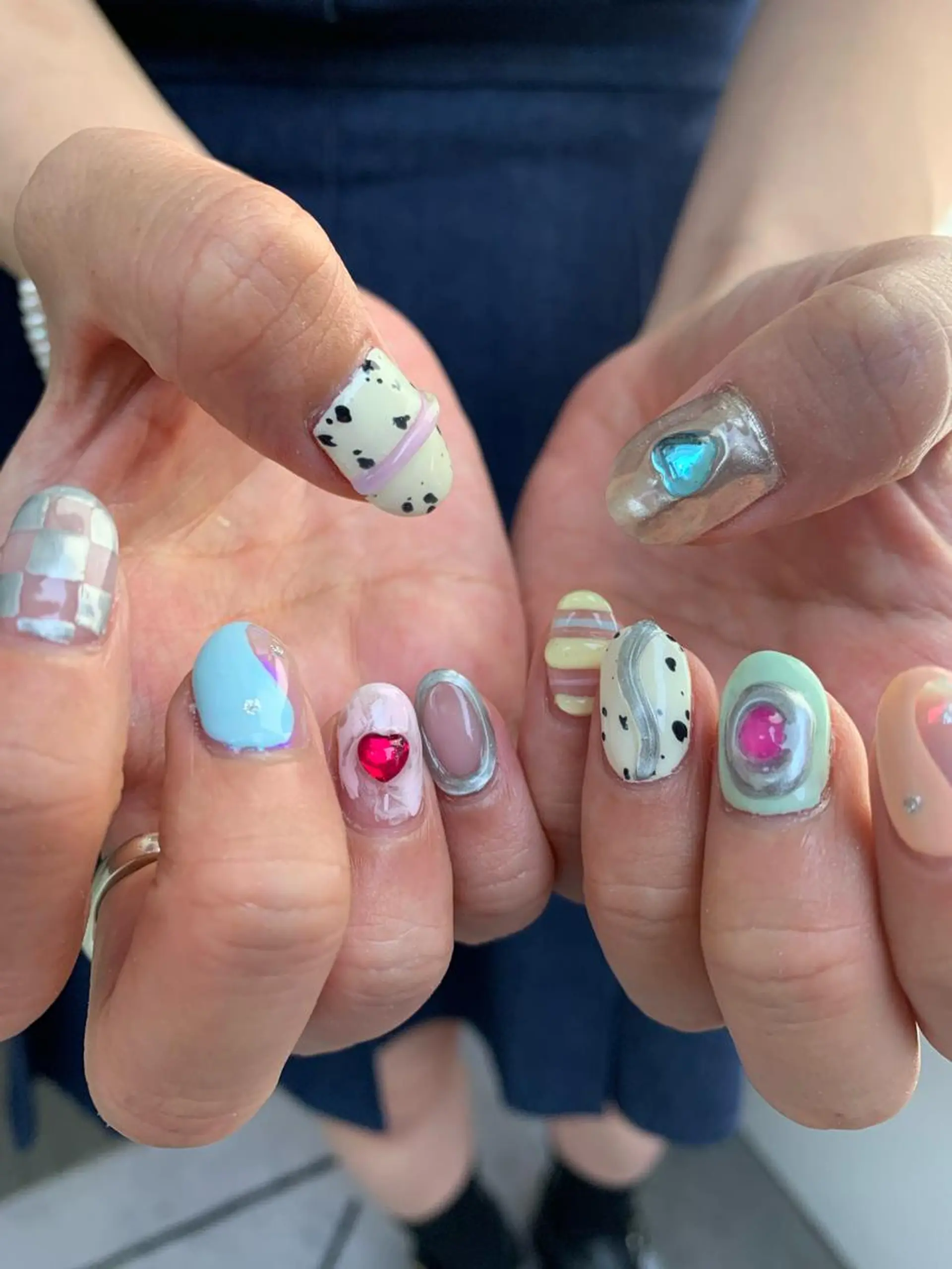 ネイル パステルネイル ハンドネイル Kureha/ネイル トレンドヘアのマツエク・マツパデザイン