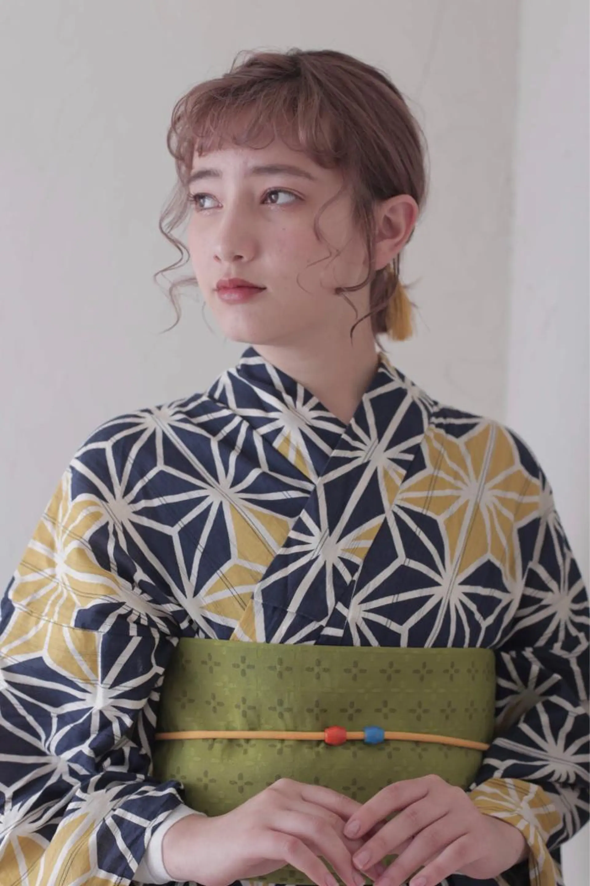 ミディアム 浴衣 女性に人気♪ はやしほのかのヘアスタイル