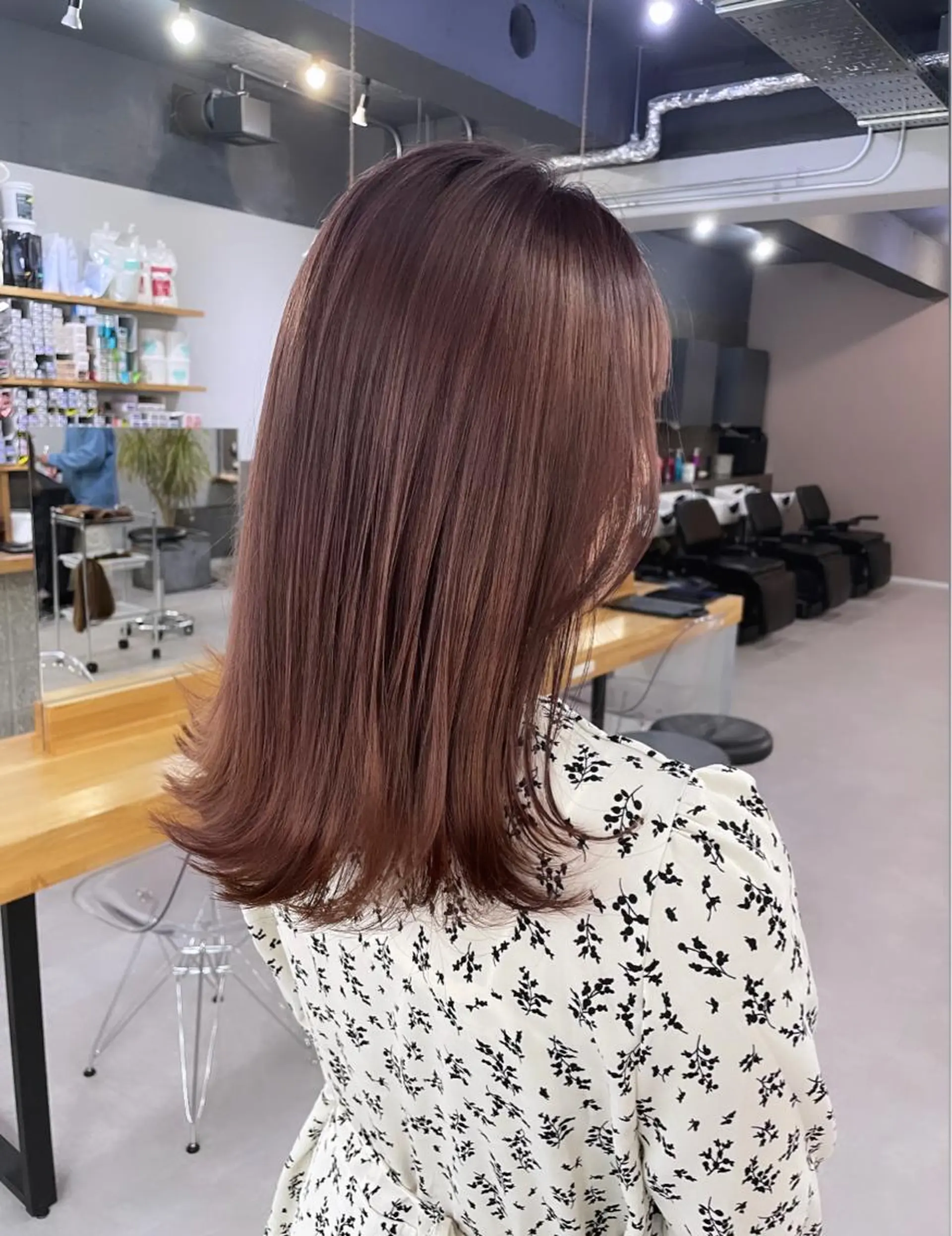 ロング カラー ミルクティーベージュ ❤︎レイヤー　MIAのヘアスタイル