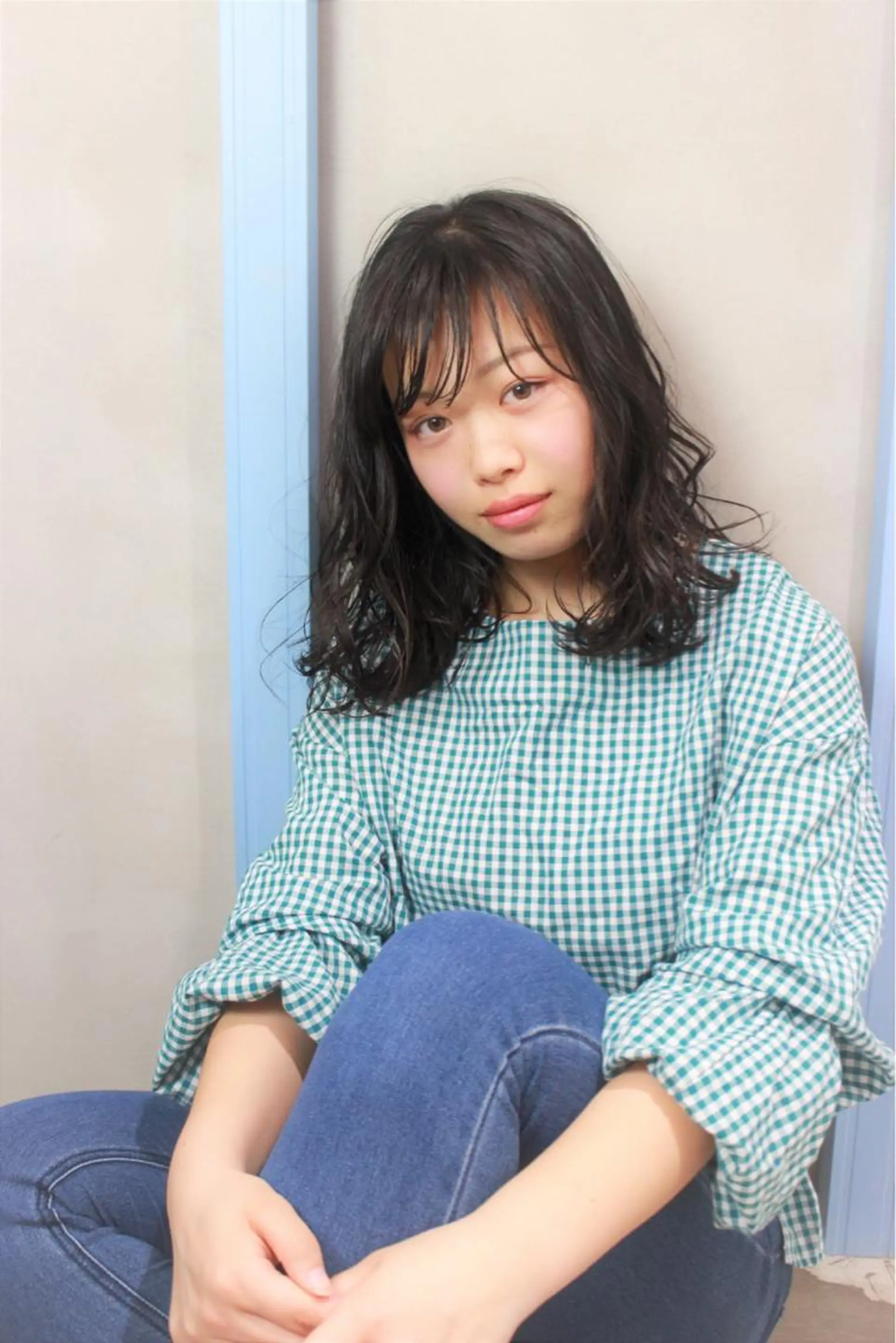 ミディアム カット ヘアカラー トリートメント 所渉/韓国レイヤー /ウルフカットのヘアスタイル