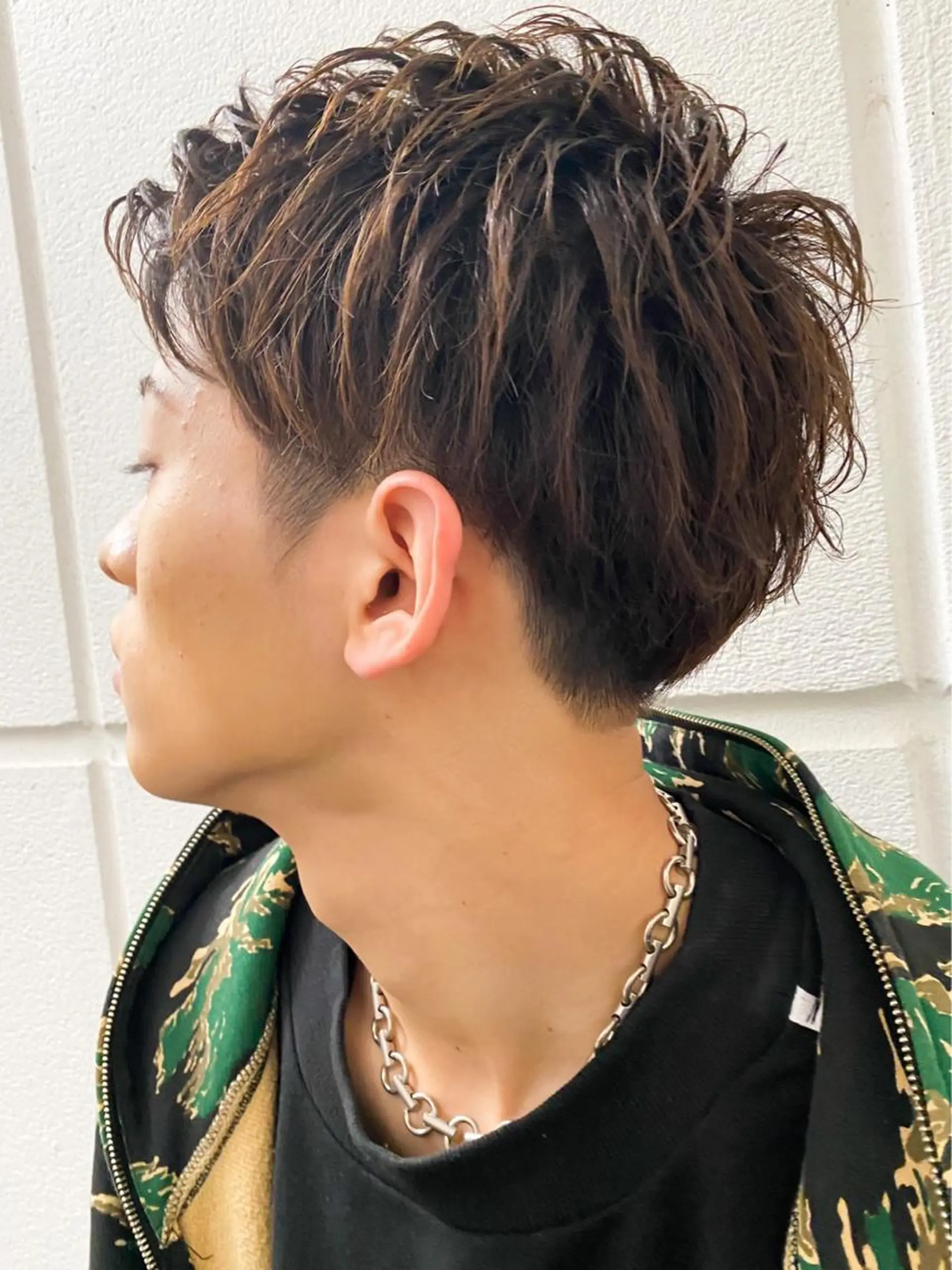 ショート カラー メンズ Watai 艶髪 當間 大知のヘアスタイル