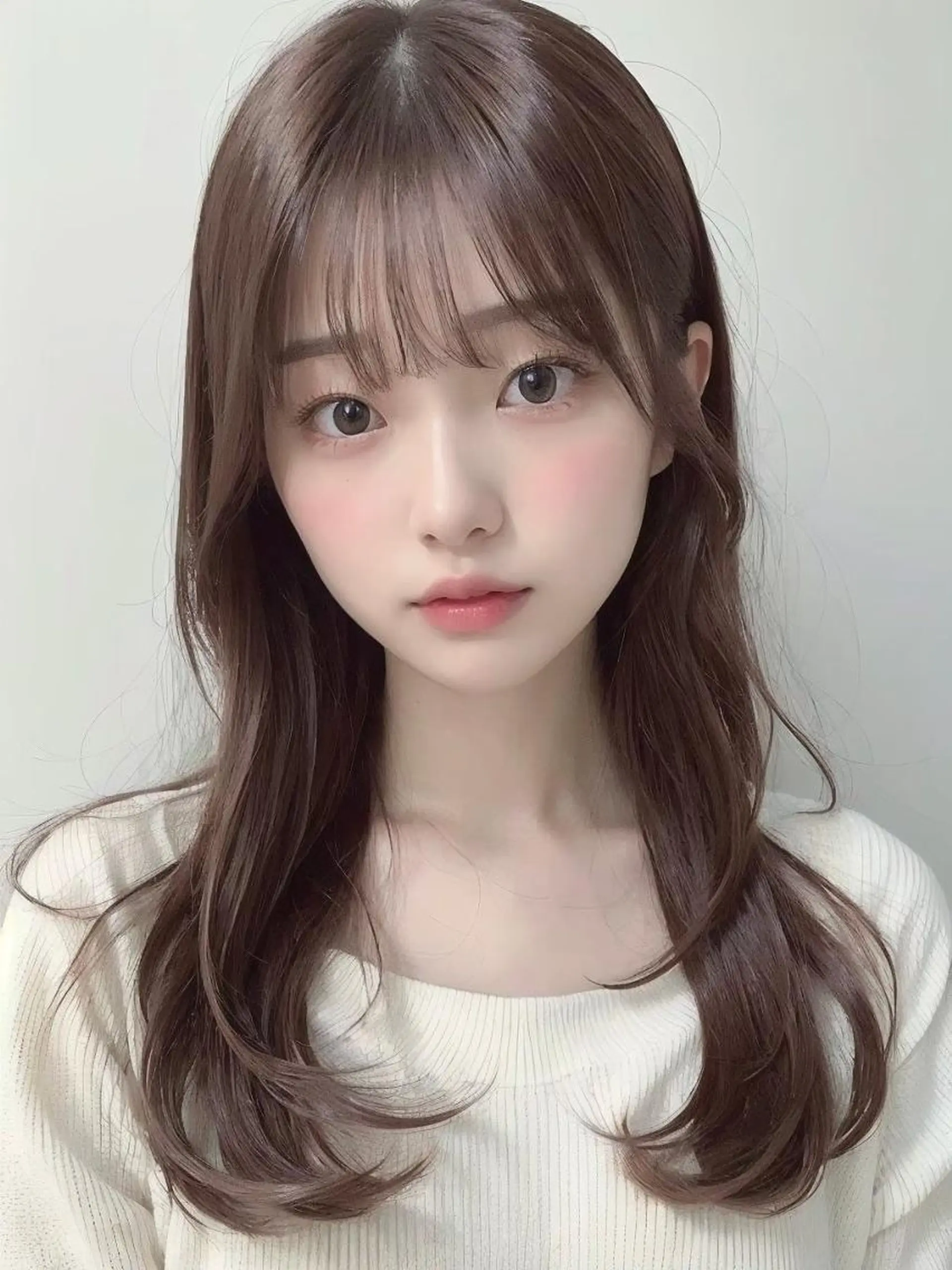 セミロング 岡本葵子カットモデル ┊束感マツエクのマツエク・マツパデザイン