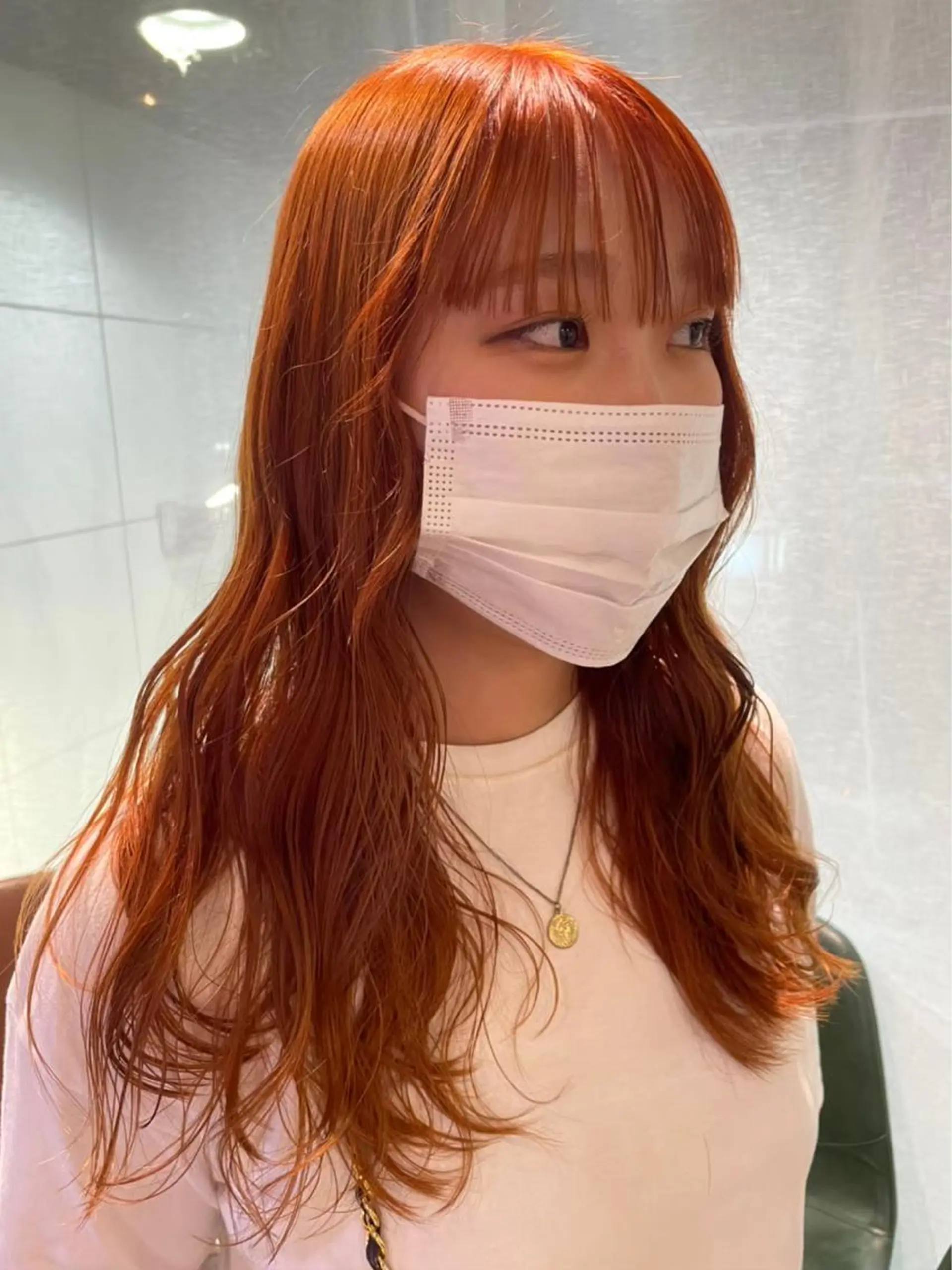 ロング カラー ブリーチ ケアブリーチ 透明感カラー デザインカラー ダブルカラー メンズ特化/マツエク AYAKA🌙のヘアスタイル