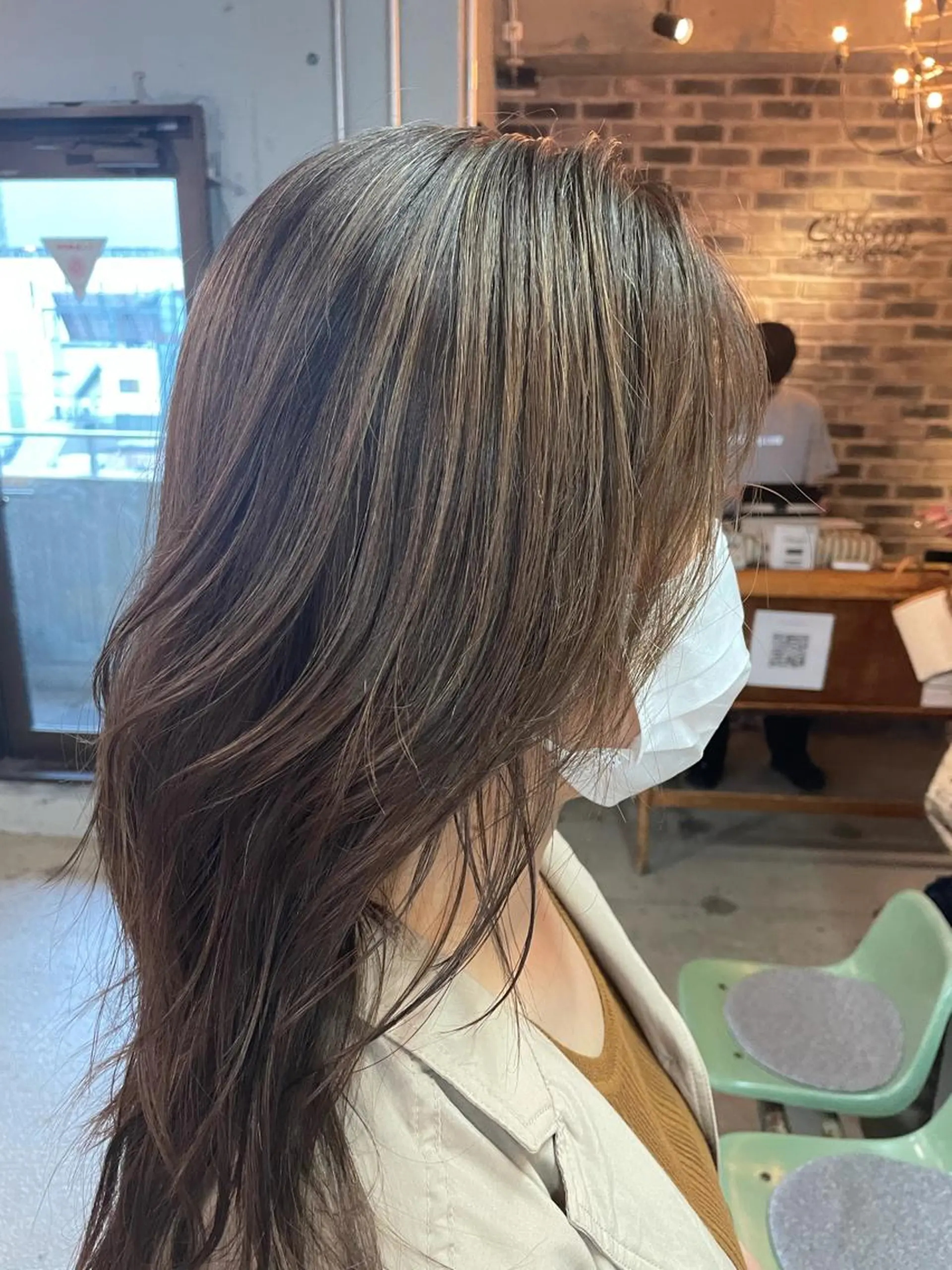 ロング カラー ハイライトカラー ハイライト 🍀アレンジ簡単ヘア ☘️石田万里奈🍀のヘアスタイル