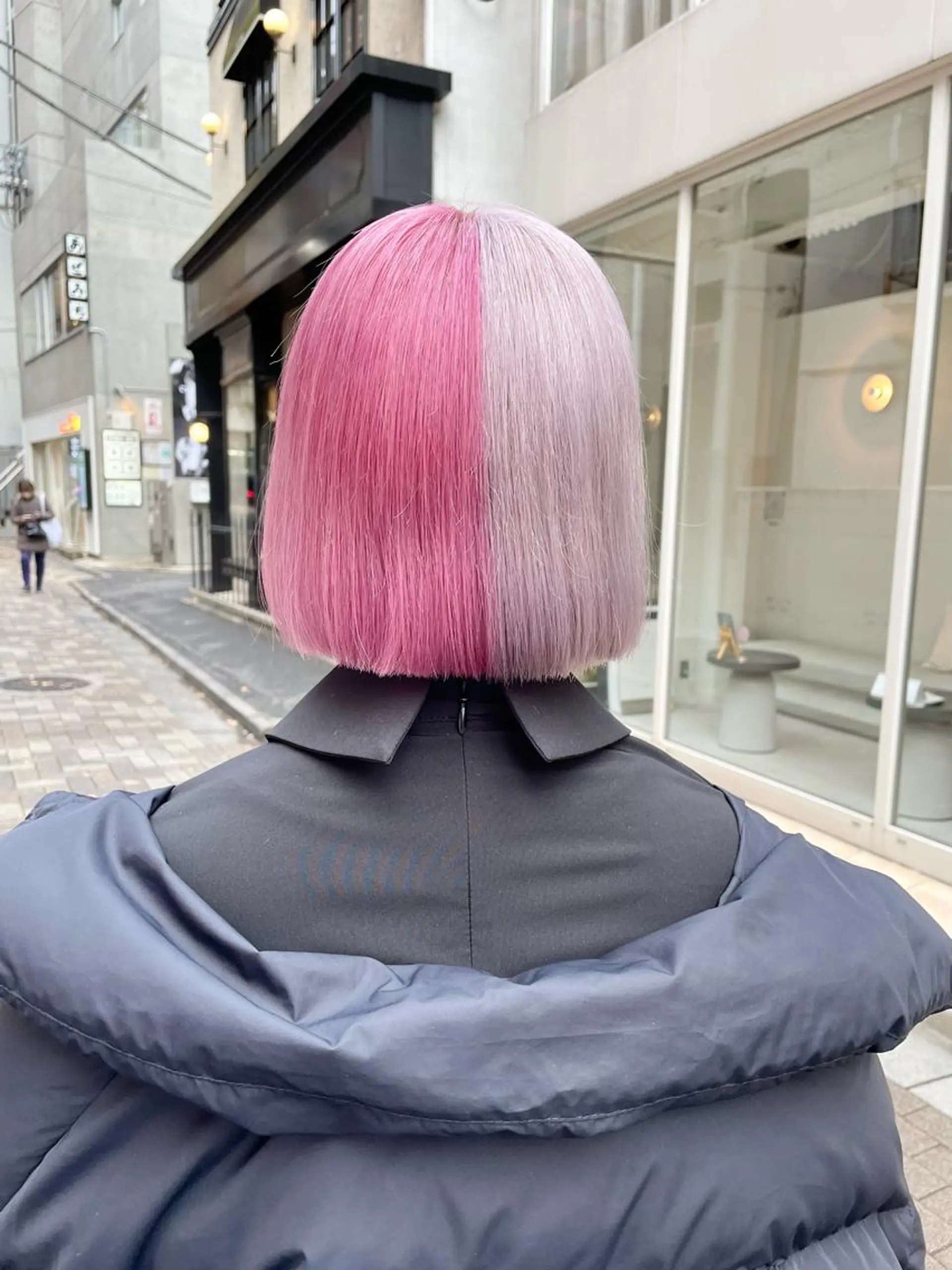ショート カラー ピンクカラー シルバー ハイトーン×レイヤー ／遠藤将太のヘアスタイル
