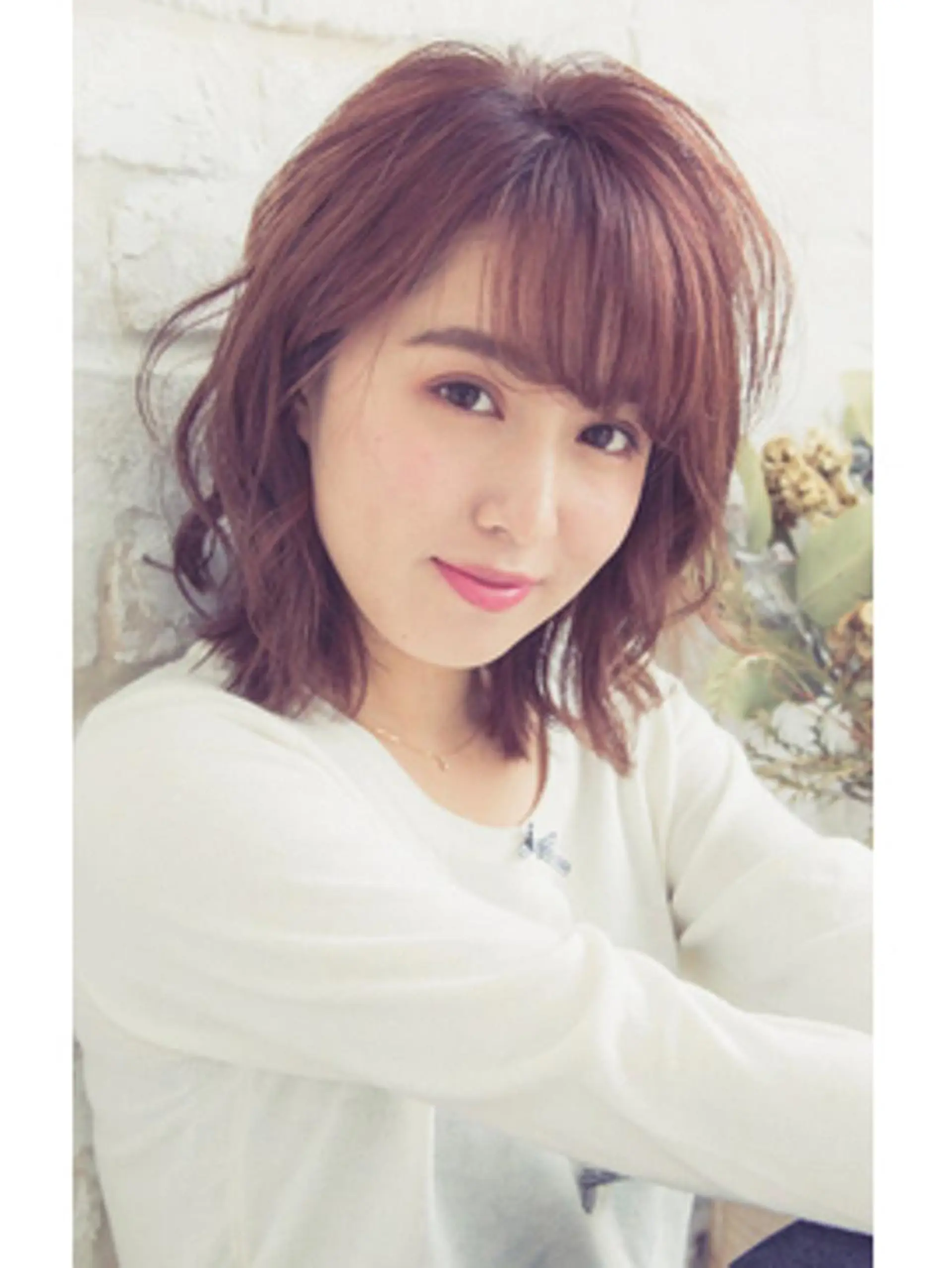 ミディアム カラー パーマ カット ヘアカラー パーマ トリートメント tocoha 四條畷駅のヘアスタイル