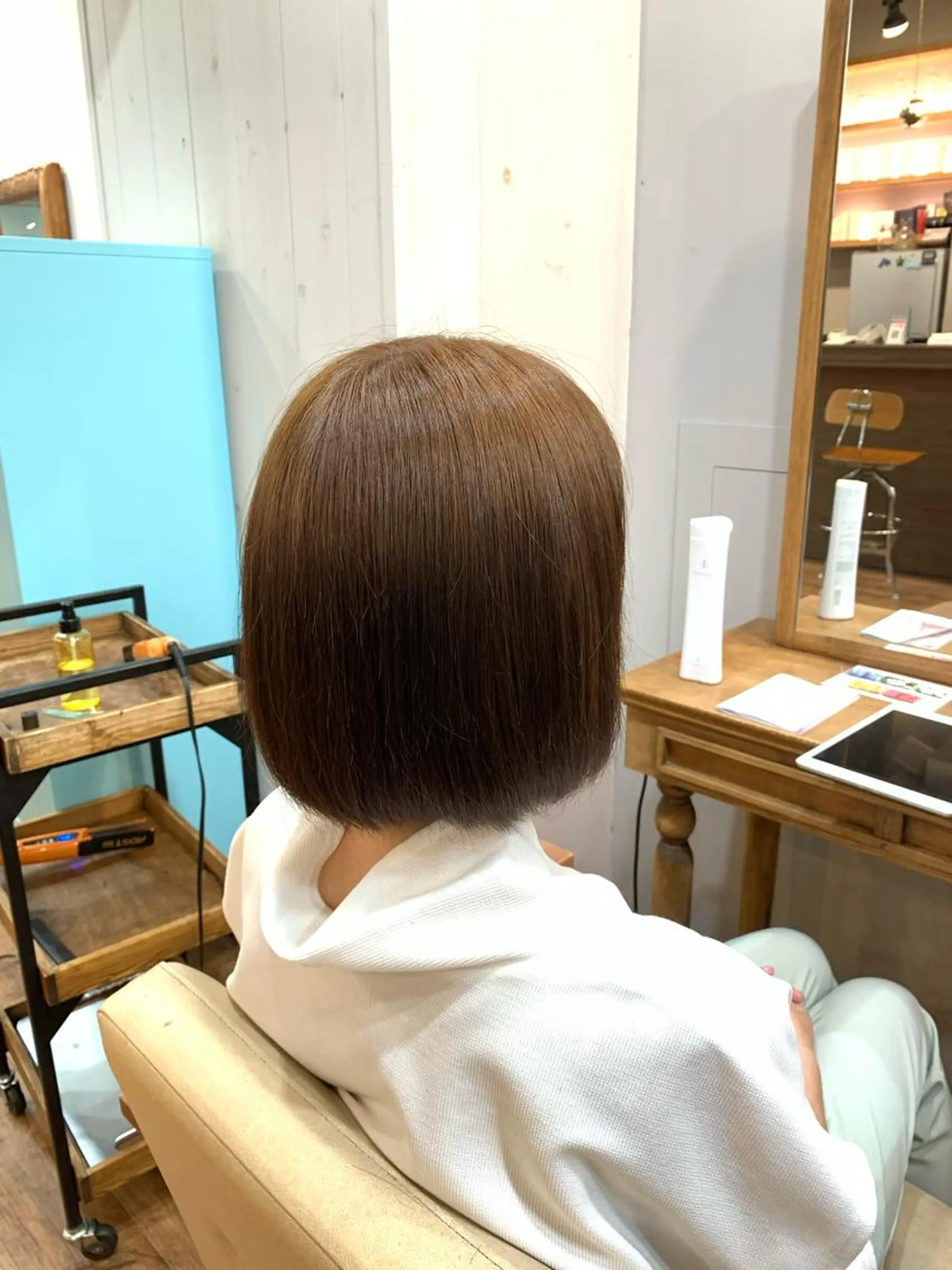 ミディアム ボブ ゆうき あすかのヘアスタイル
