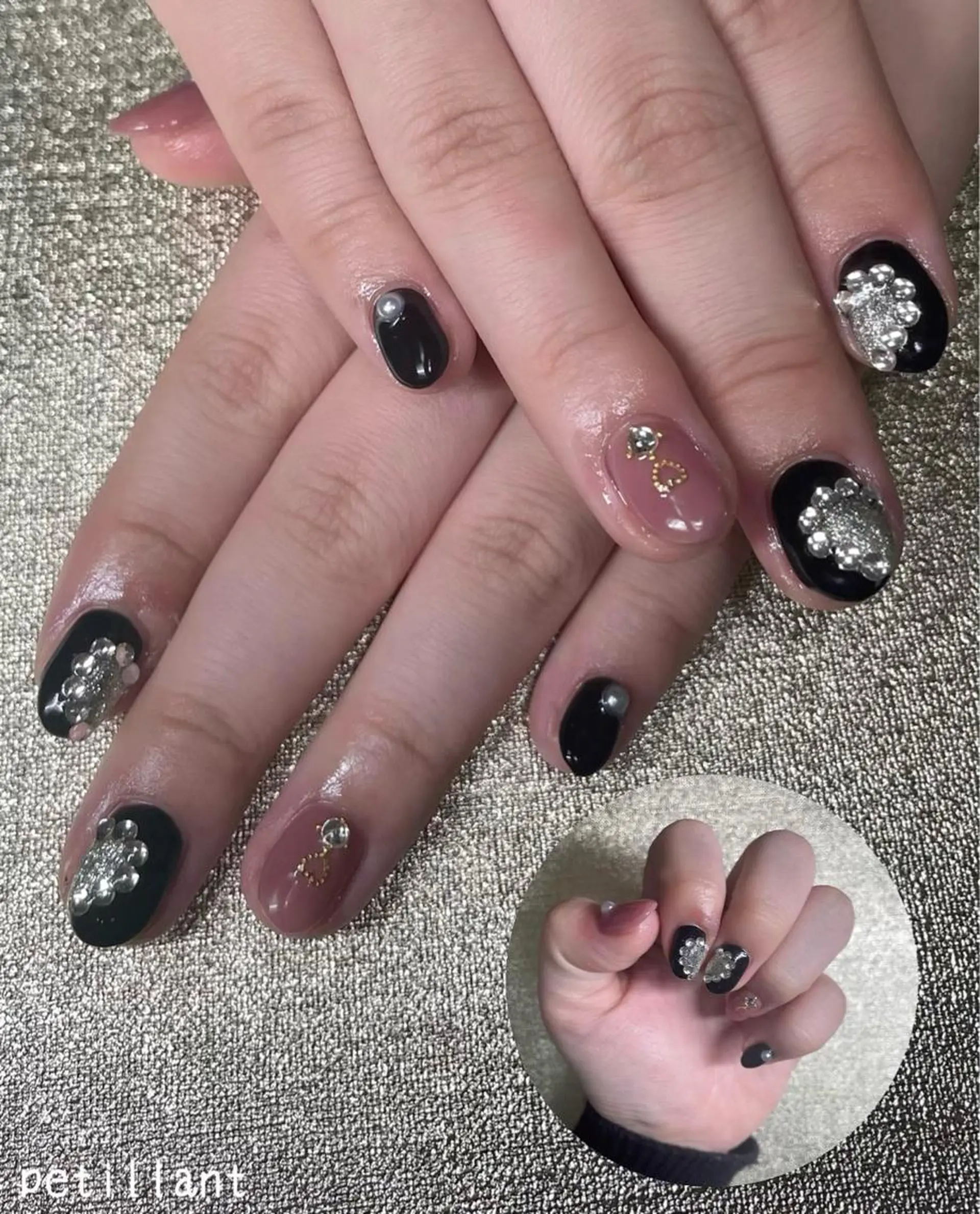 ネイル アートネイル 持ち込み nail salon petillantのネイルデザイン