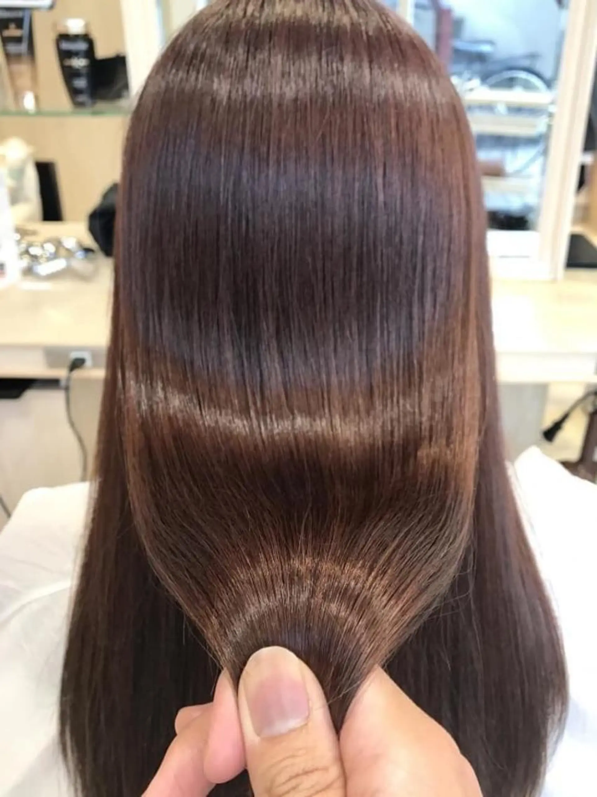 ロング カット 縮毛矯正 トリートメント Ash 店長 木村 和人のヘアスタイル