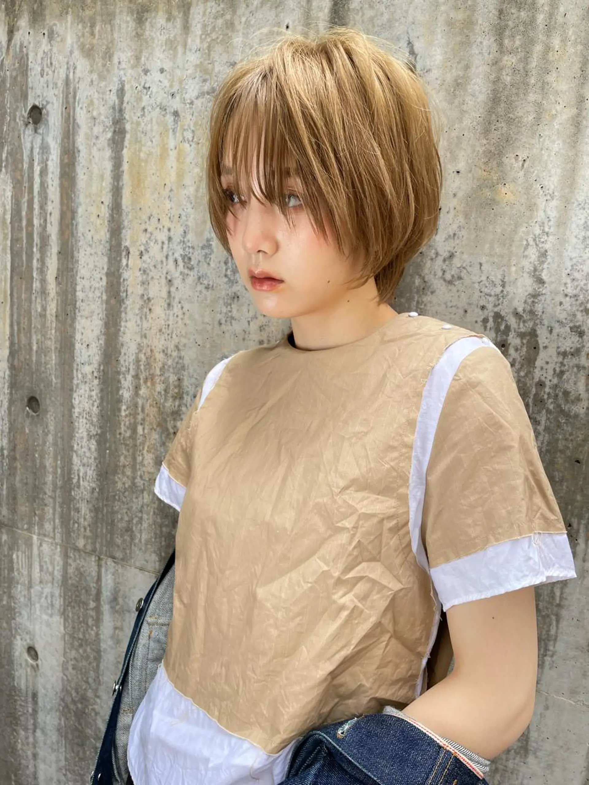 ショート カラー カット ヘアカラー トリートメント ショート/ボブ/ 心斎橋/宮脇美奈のヘアスタイル