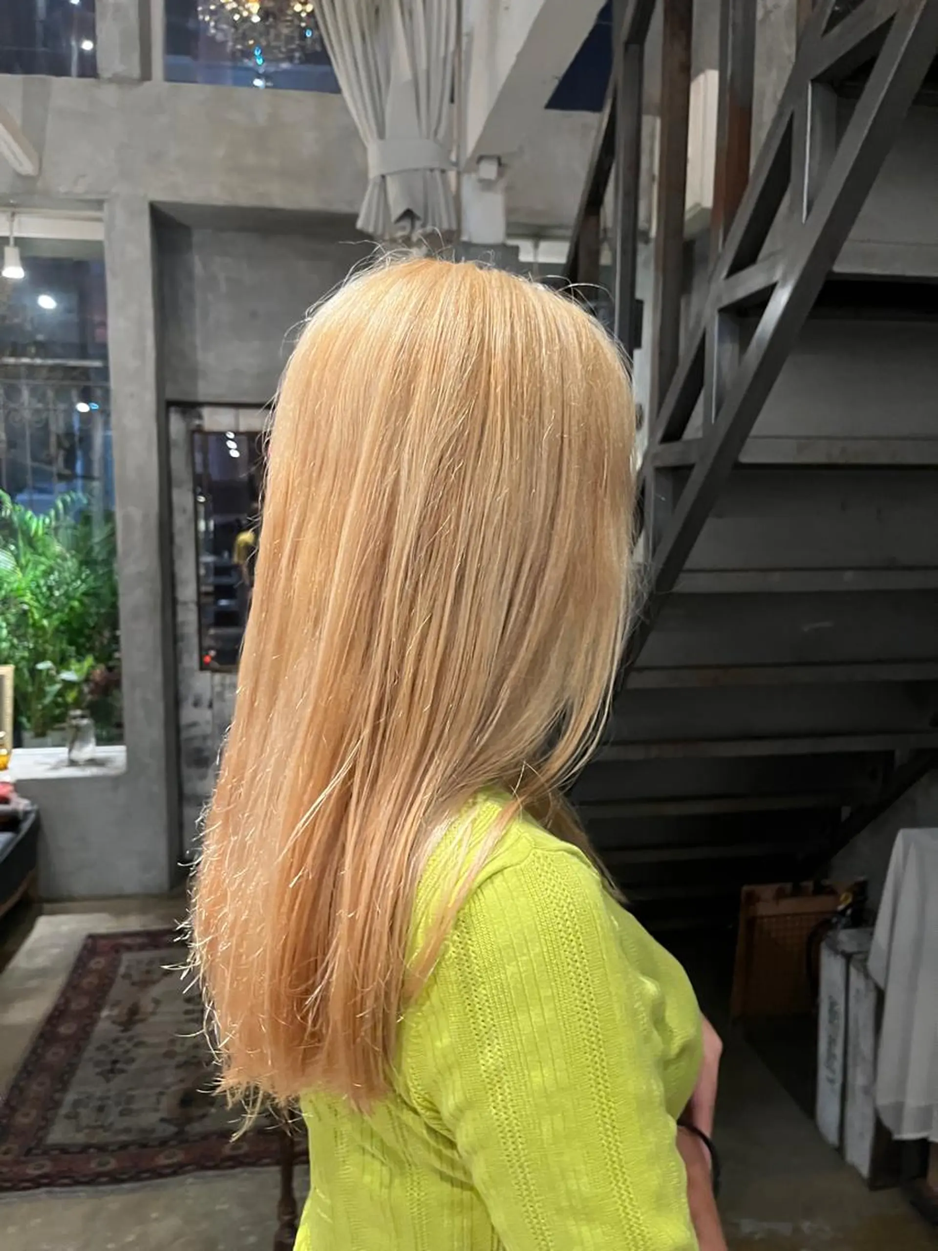 ロング カラー 赤み消しカラー/ オリーブ/トモキのヘアスタイル