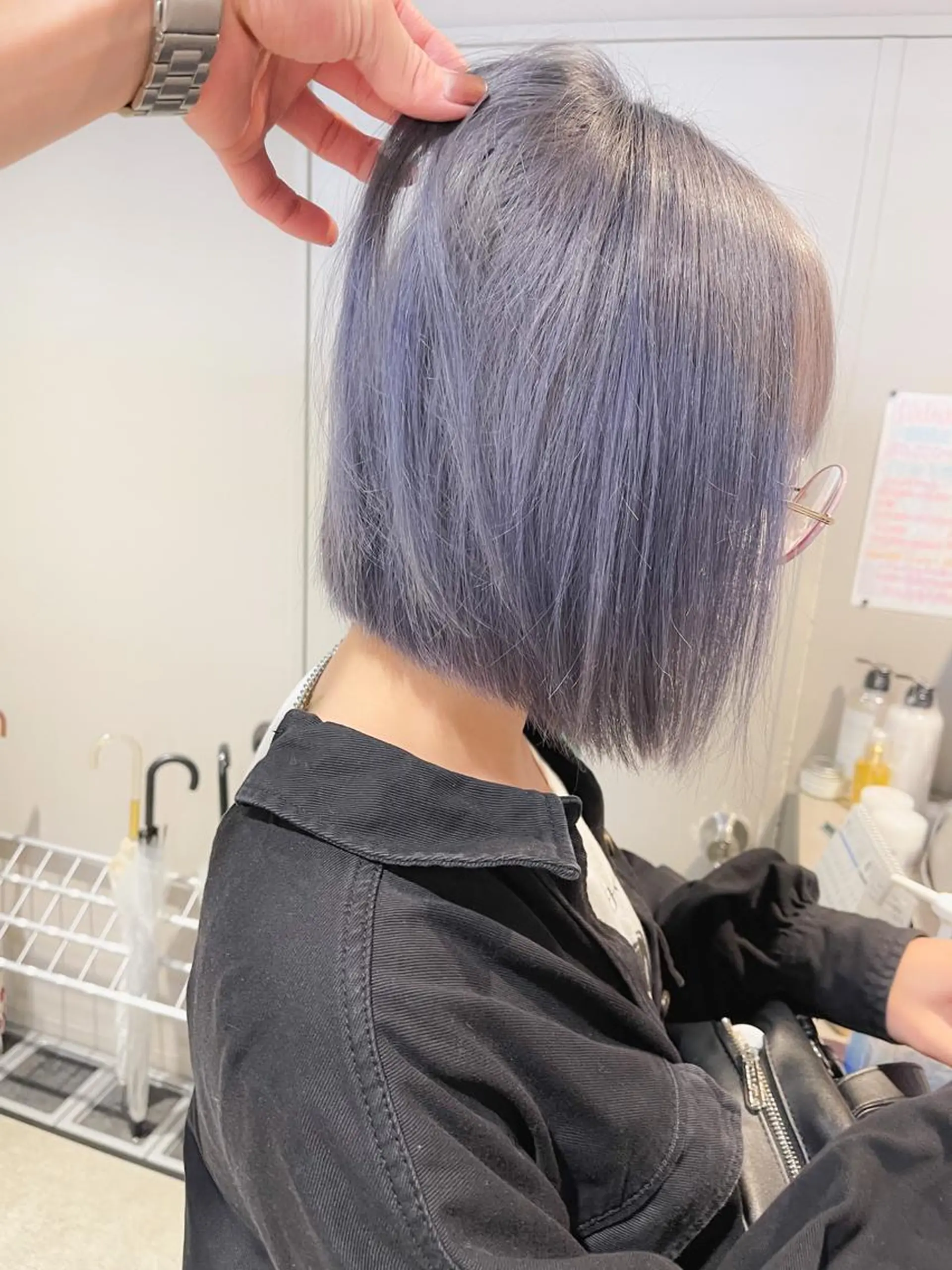 カラー ヘアカラー トリートメント ハイトーン×レイヤー カットTAKUMIのヘアスタイル